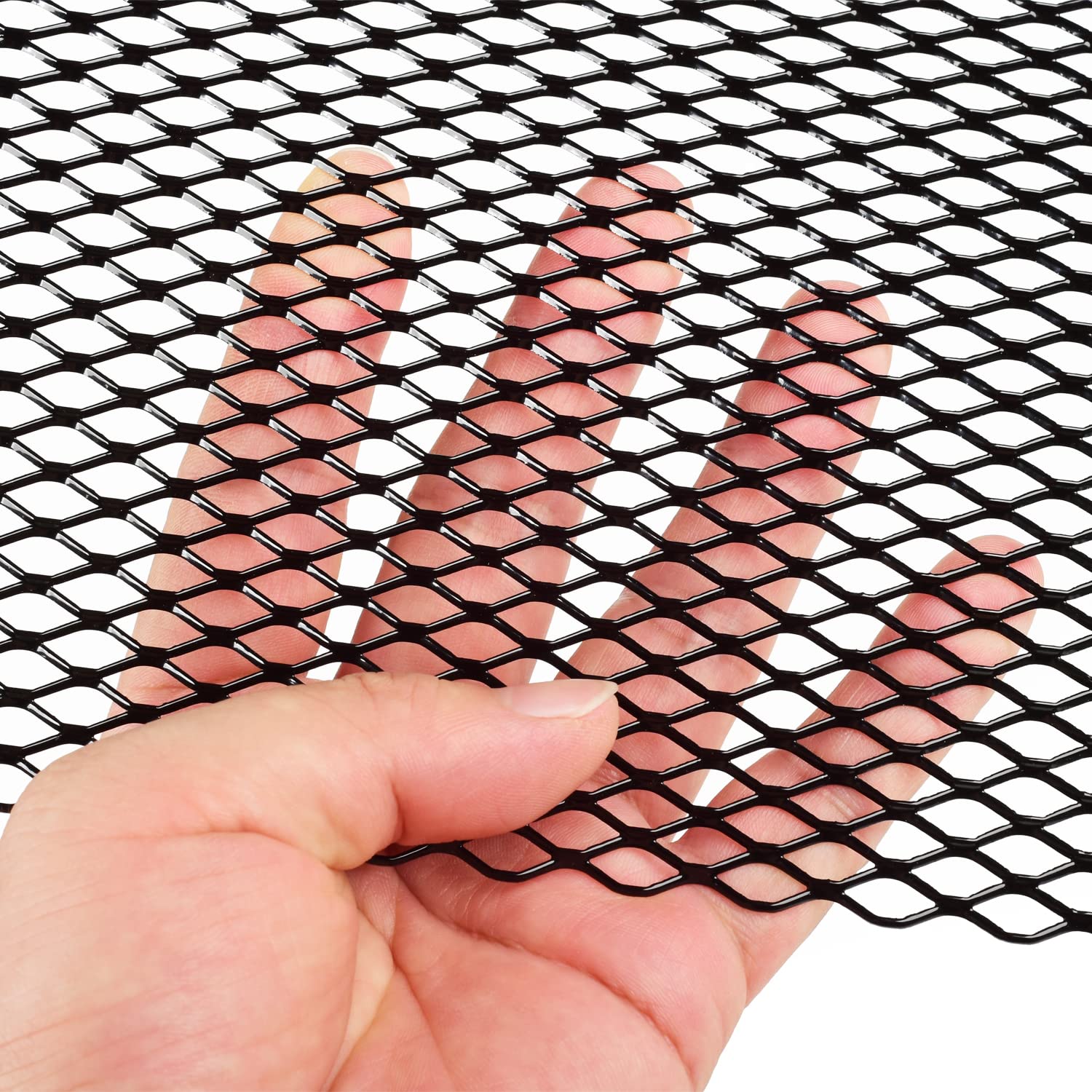 Aggauto Universal 40''X13'' Car Grill Mesh - Aluminum Alloy Automotive Grille Insert Bumper 6X12Mm Hexagon Hole, One Of The Most