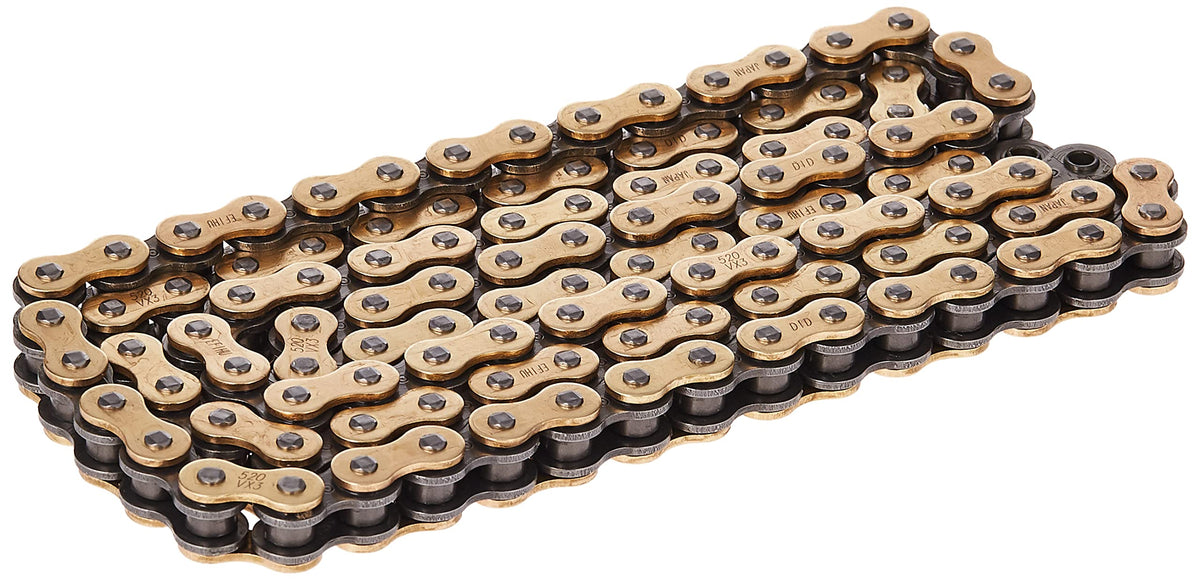 Did 520Vx3 Gold X-Ring Chain 114 Link