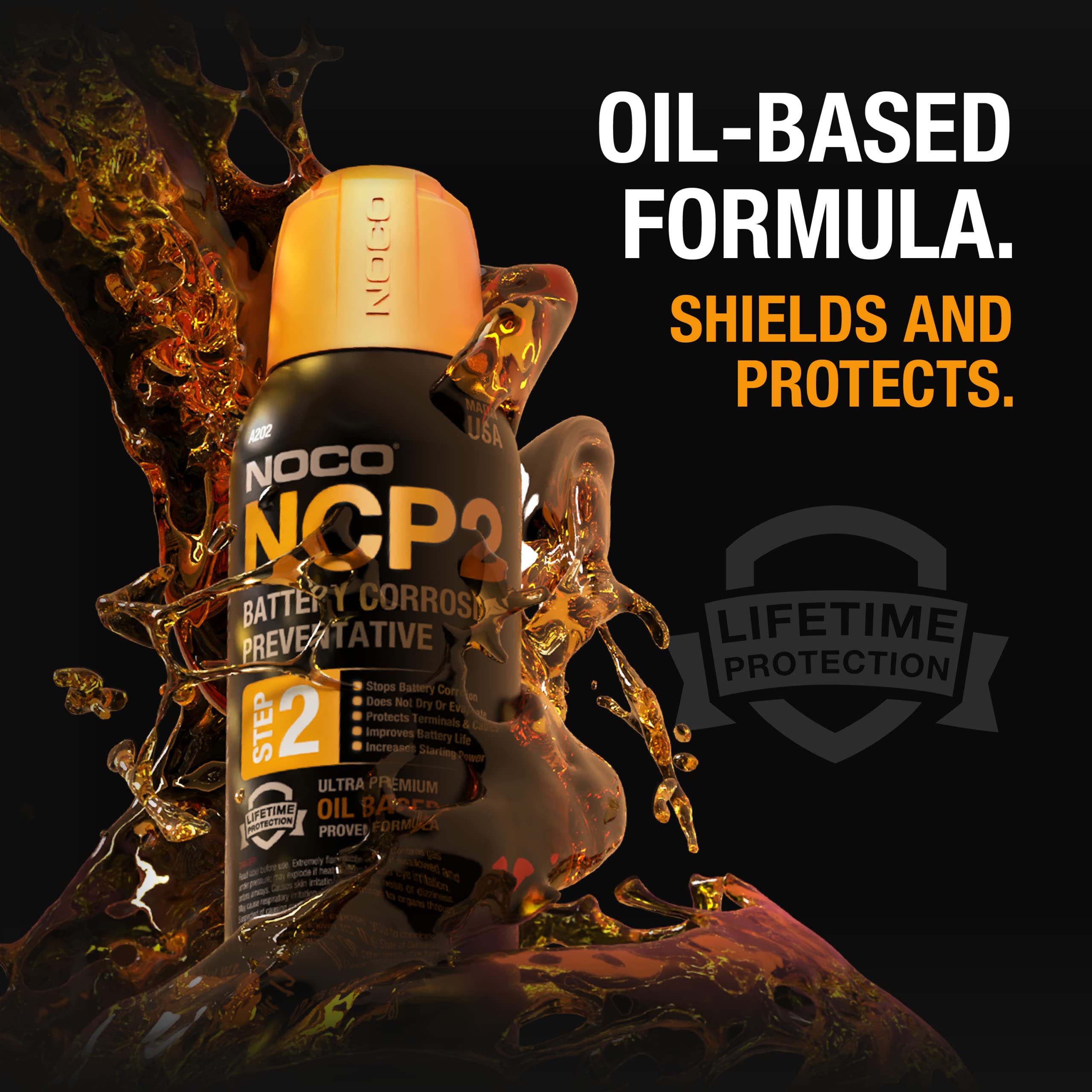Noco Ncp2 A202 12.25 Oz Oil-Based Battery Corrosion Preventative, Corrosion Inhibitor, And Battery Terminal Protector Grease Spr
