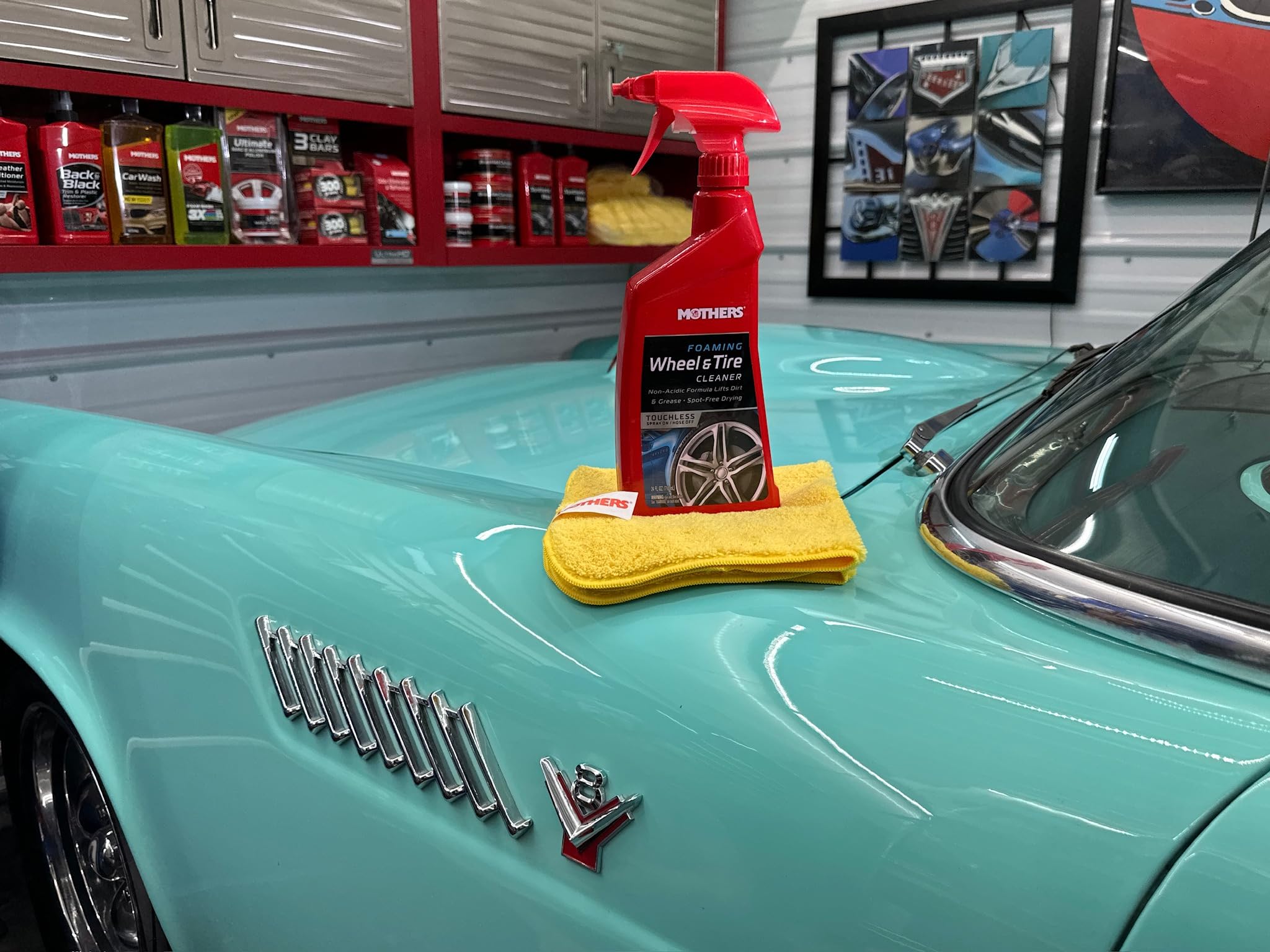 Mothers 05924 Foaming Wheel & Tire Cleaner - 24 Oz.