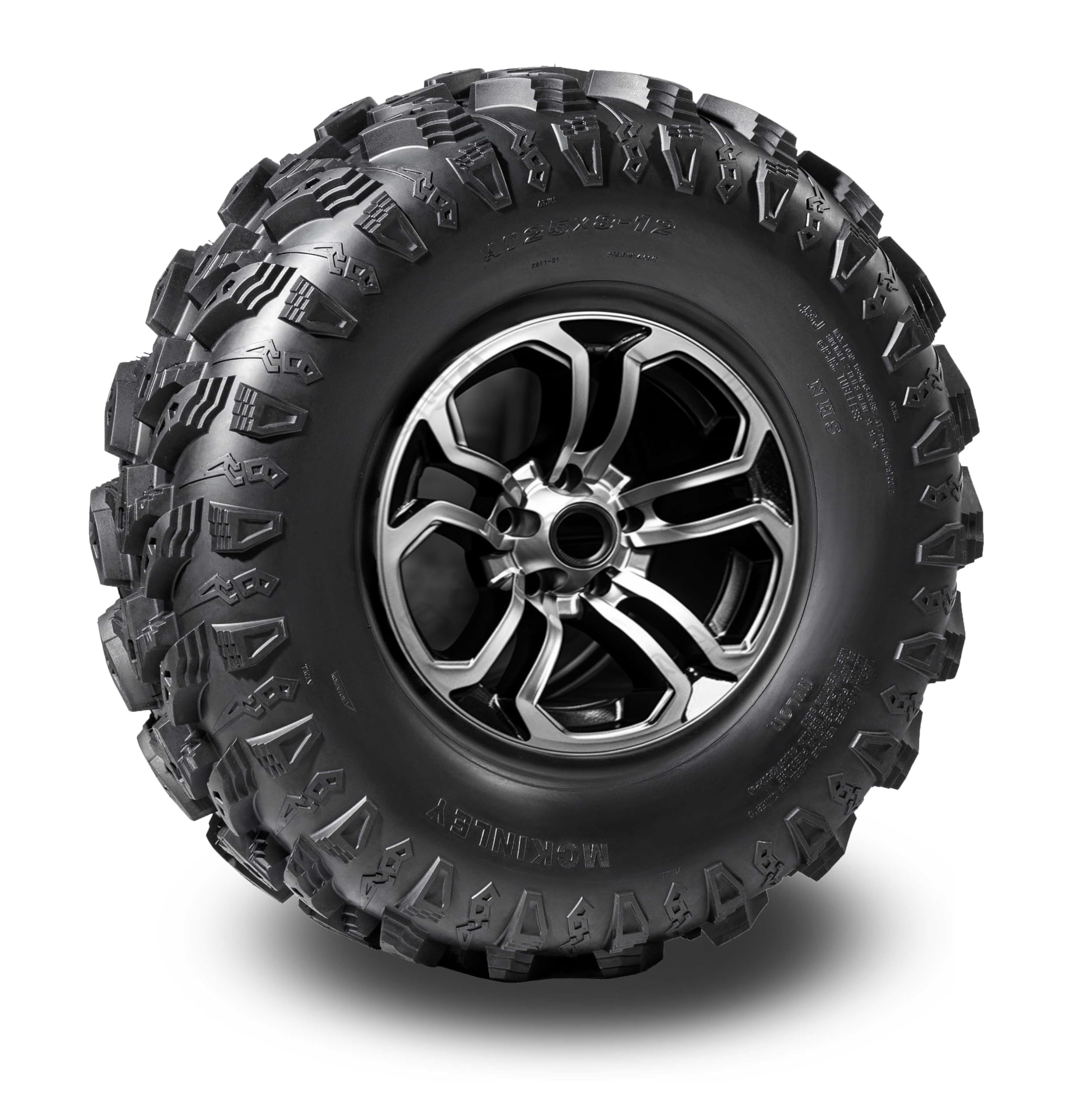 Mckinley Utv Atv Tires 25X8-12 6-Ply Super Mud 25X8X12 All Terrain X611, Set 2