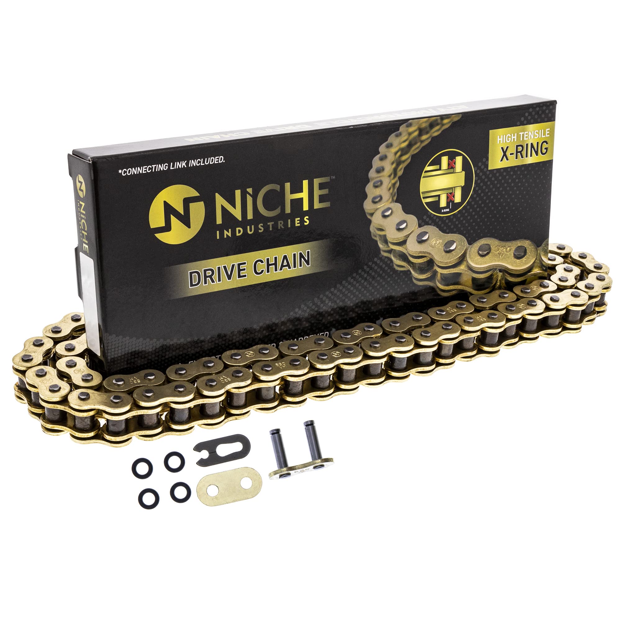Niche Gold 530 X-Ring Chain 120 Links With Connecting Master Link