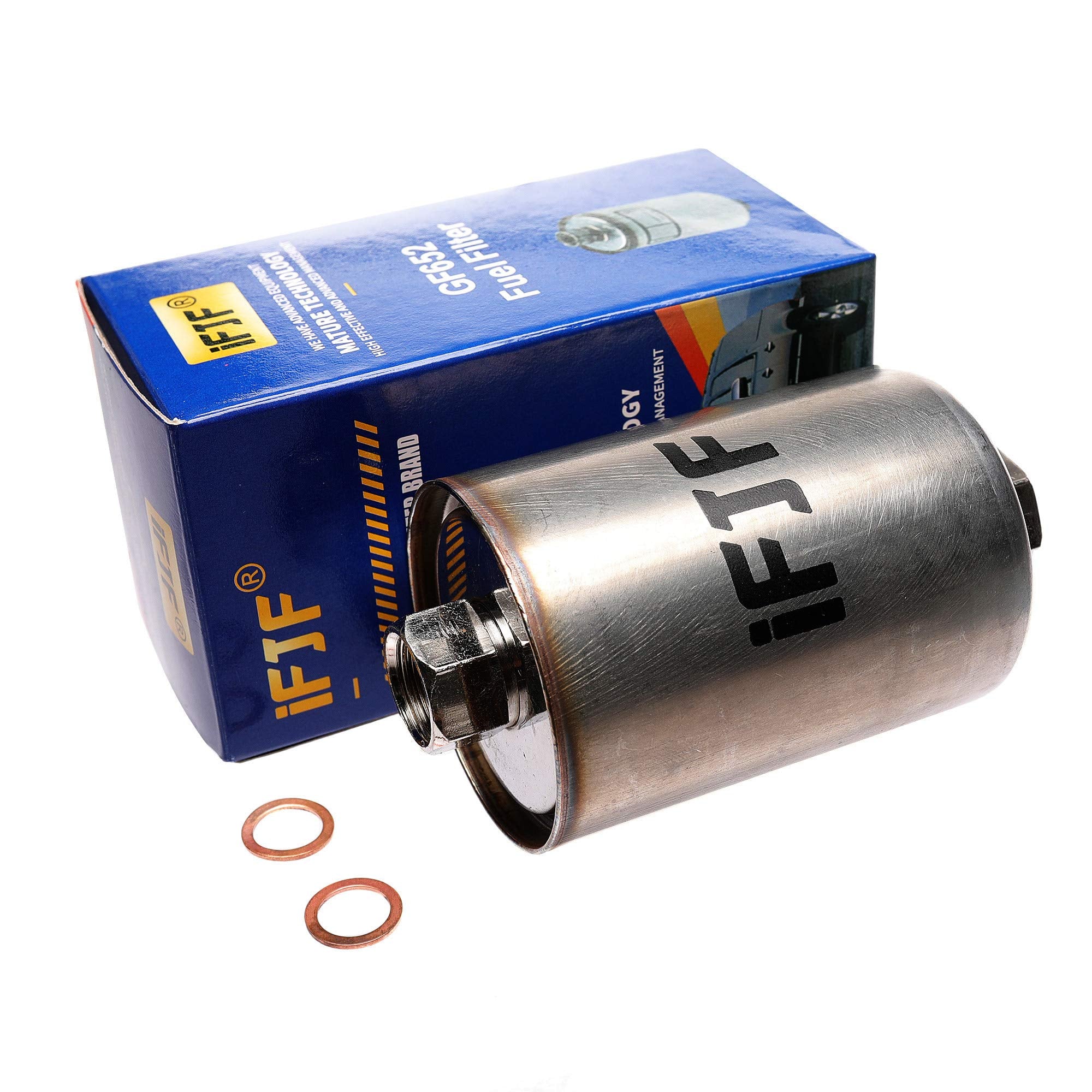 Ifjf Gf652 (Ff5026) Professional Inline Fuel Filter Replacement For Chevy/Gmc C1500 C2500 C3500 Silverado/Sierra 2500Hd Suburban