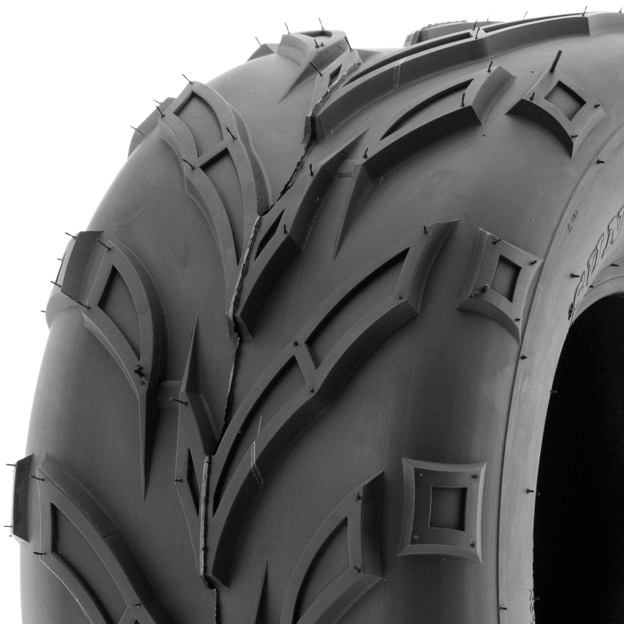 SunF A004 Lawn-Mowers Off-Road Tire 18x9.5-8, 6 Ply, Track & Trail, Tubeless