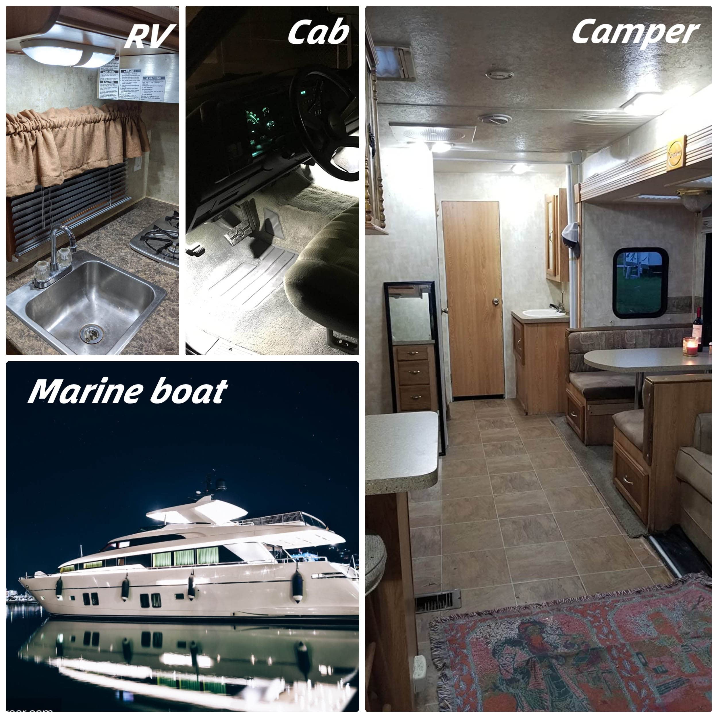 12 Volt Ba15S Led Bulbs,1156 1141 6000K Daylight White,Dc Bayonet Single Contact Base,Ac10-24V Dc10-30Volt Low Voltage Ba15S Bul