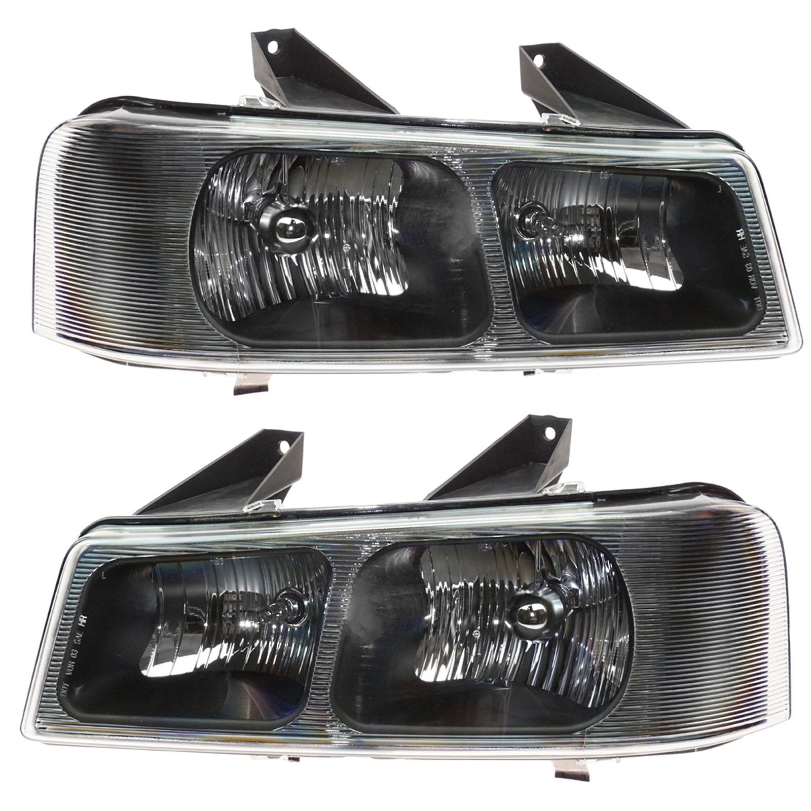 Trq Driver & Passenger Side Headlight Assembly Set Headlights Driver & Passenger Side Compatible With Chevrolet Gmc Gm2502233 Gm