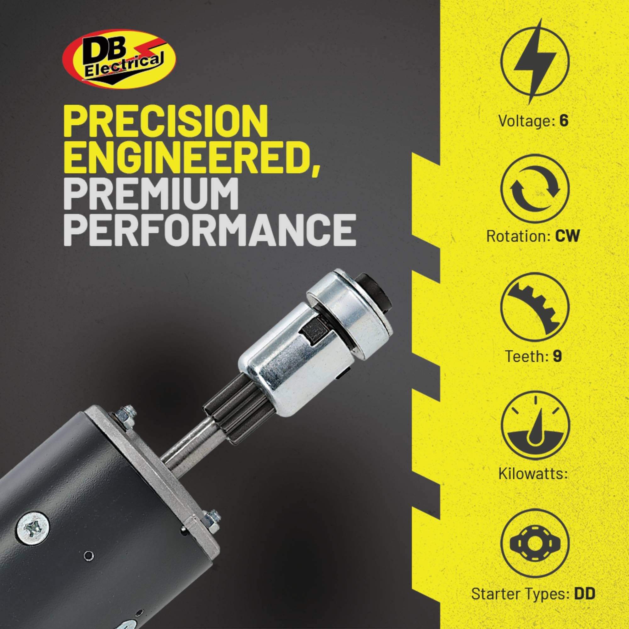 New DB Electrical SFD0145 Starter Compatible With/Replacement For Ford 2N 1942-1947, 8N 1947-1952, 9N 1939-1943 8N-11001, 8N-110