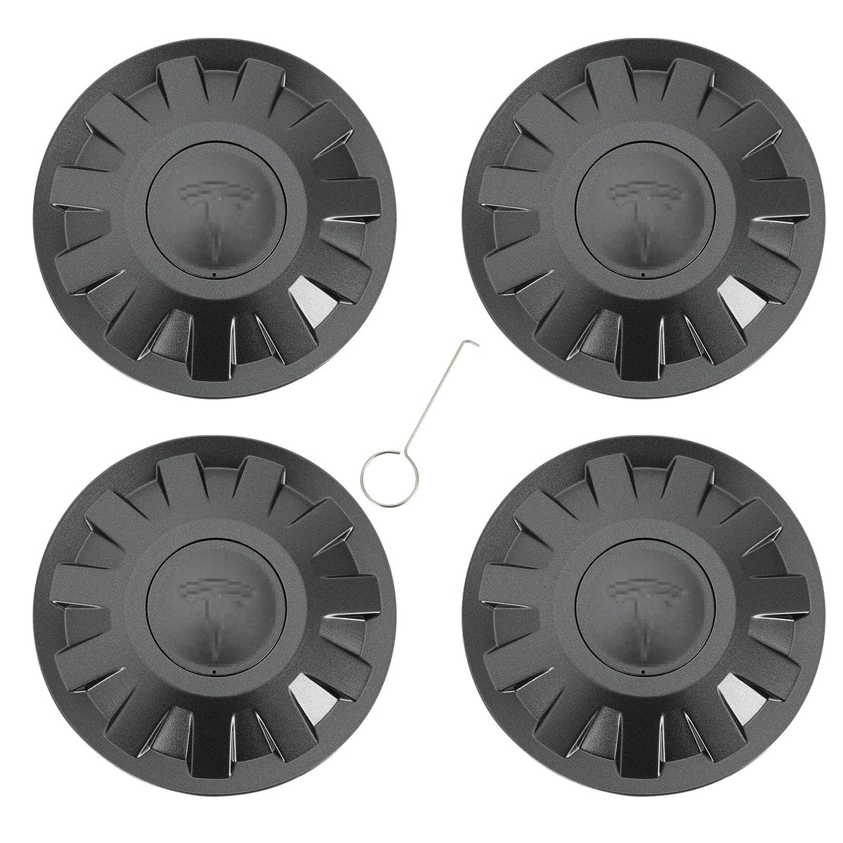 Roccs 4 Pack Wheel Center Cap For Model 3 2024 Highland Wheel Hub Cover Wheel Center Cap Kit Model 3 Center Replacement Exterior