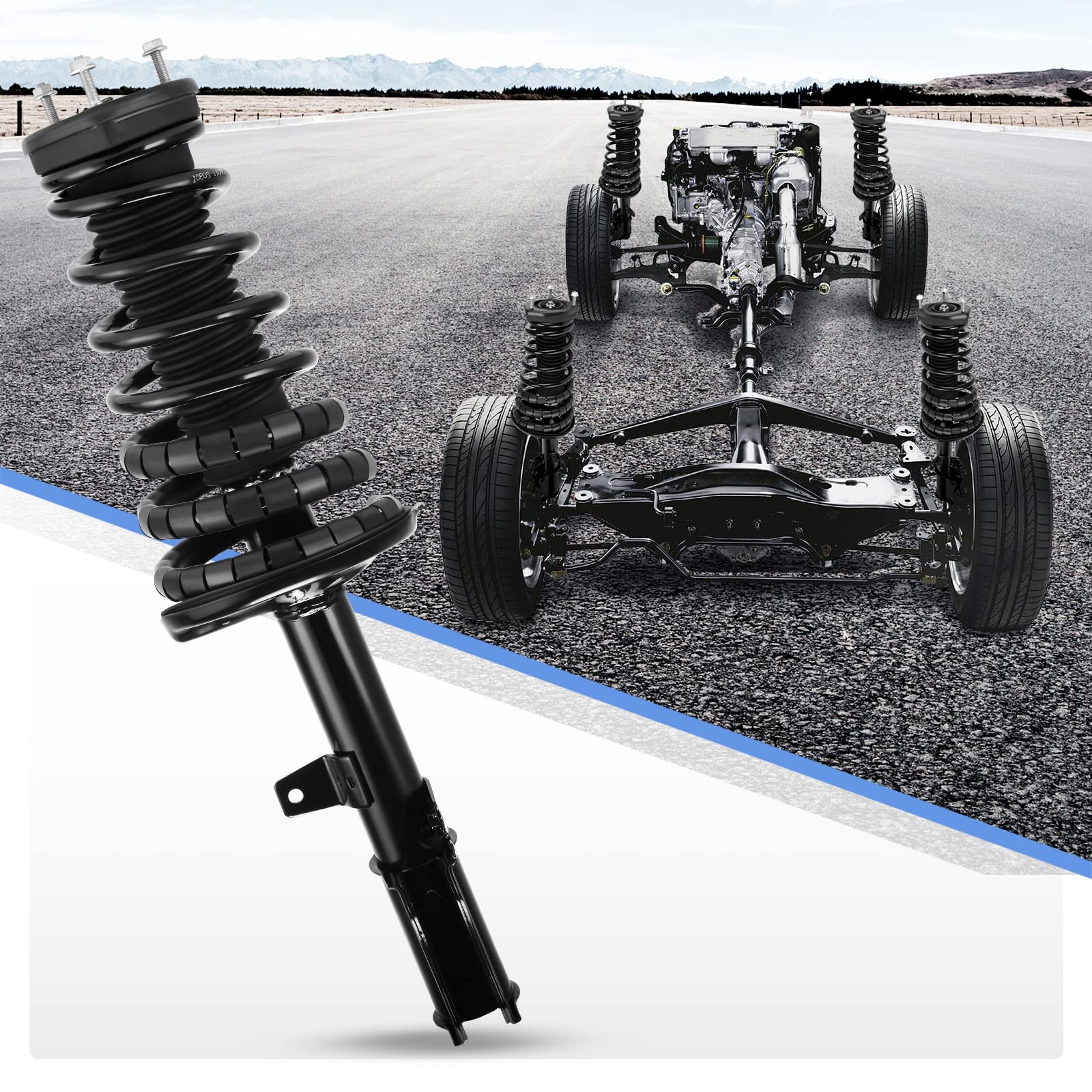 Yitamotor Complete Struts Rear Strut Shocks Compatible With 1992-1994, 1997-2001 Camry 3.0L, 1997-2003 Avalon, 1992-2001 Lexus E