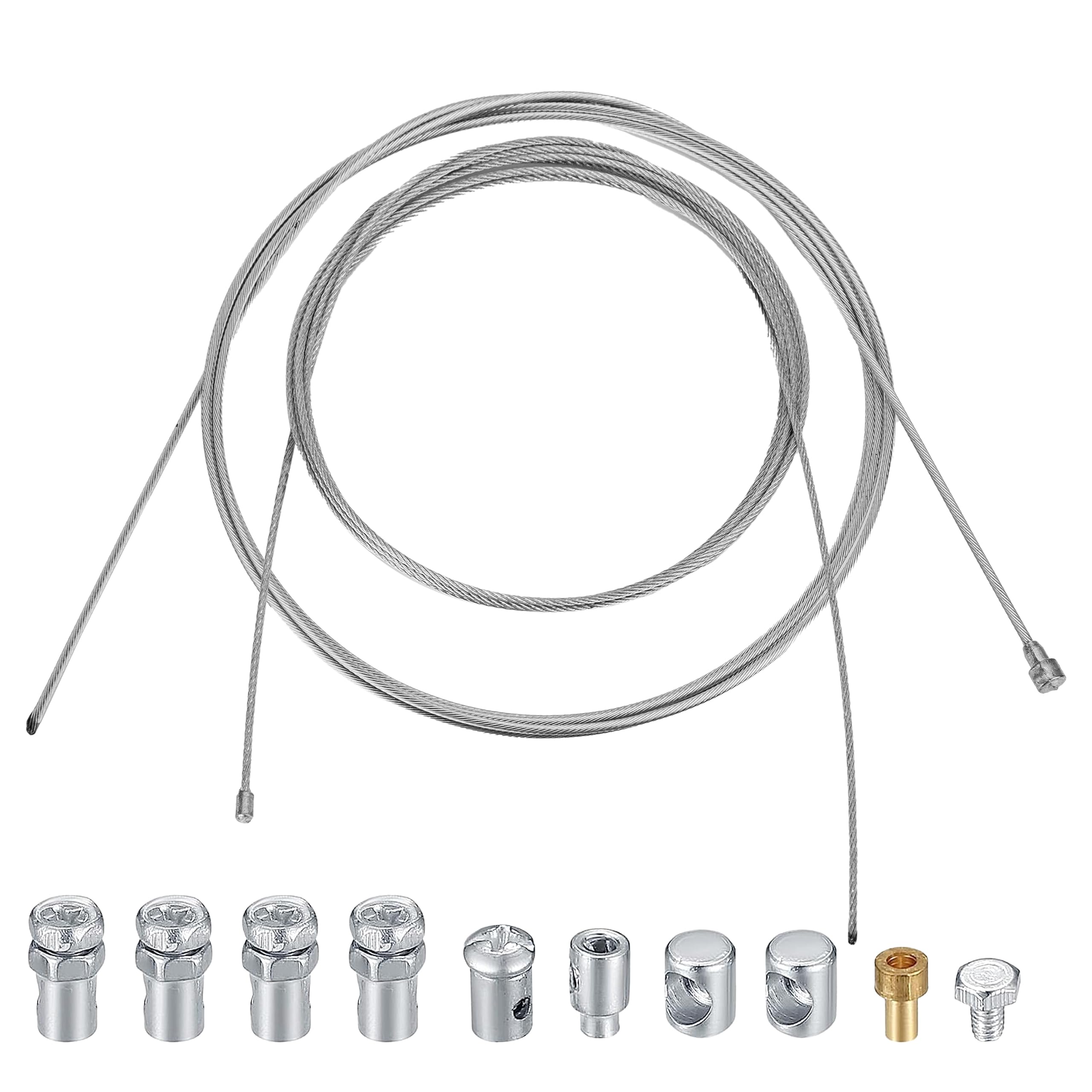 Koxxiamoq Universal Motorcycle Throttle Clutch Brake Cable Repair Kit, Road Bike Brake Shifter Cable, Bicycle Gear Cable Wire Ki
