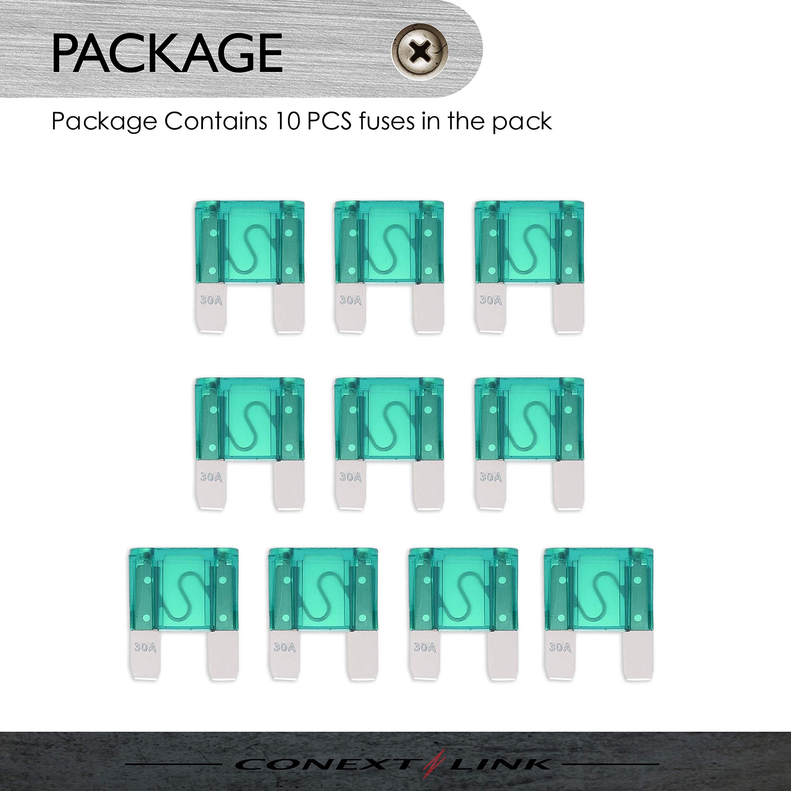 Conext Link Maxi30-10 Nickel 30 Amp Maxi Fuse 10 Pack (14291)