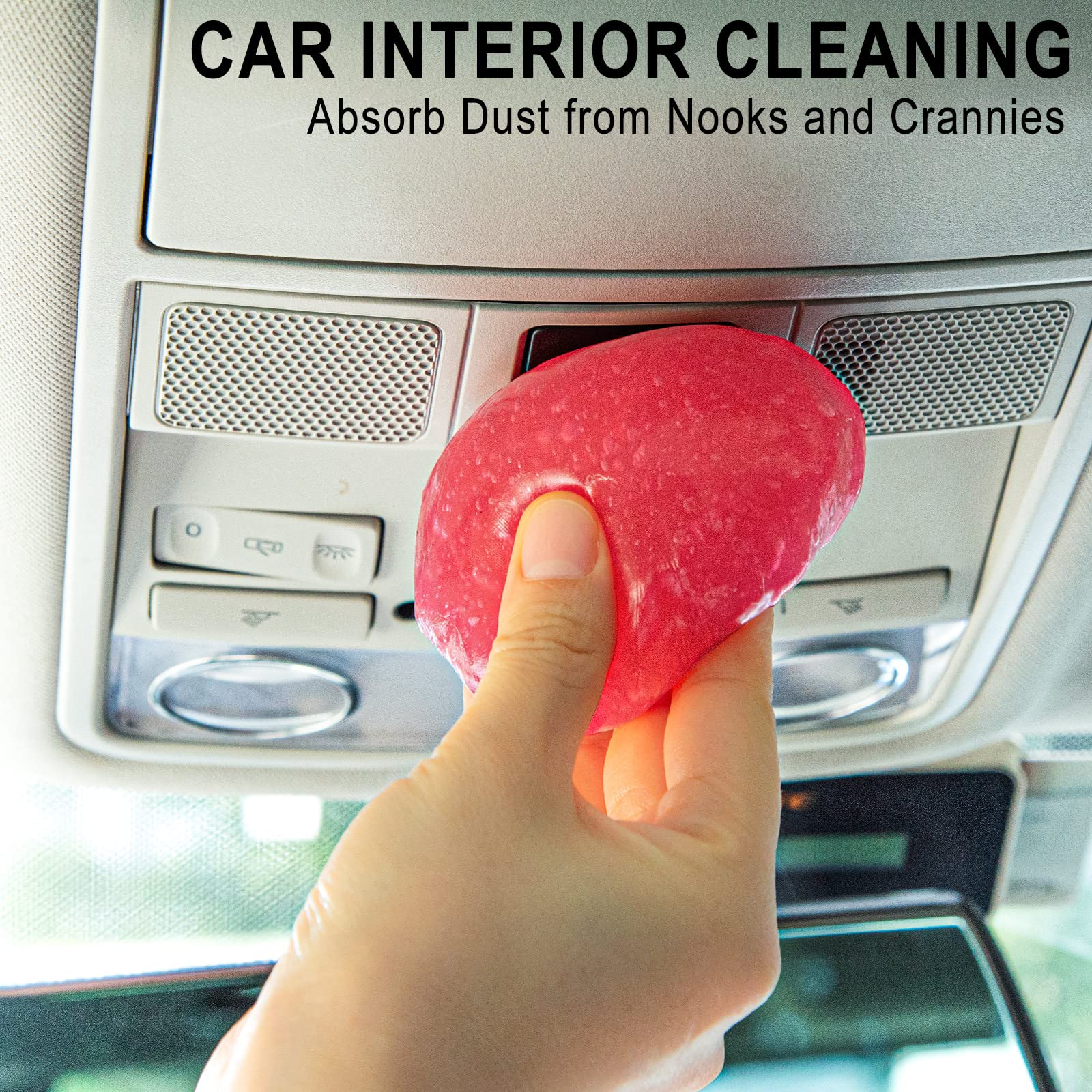 Ticarve 2 Pack Cleaning Gel Car Cleaning Putty Car Slime For Cleaning Car Detailing Gel Car Interior Cleaner Car Accessories Key