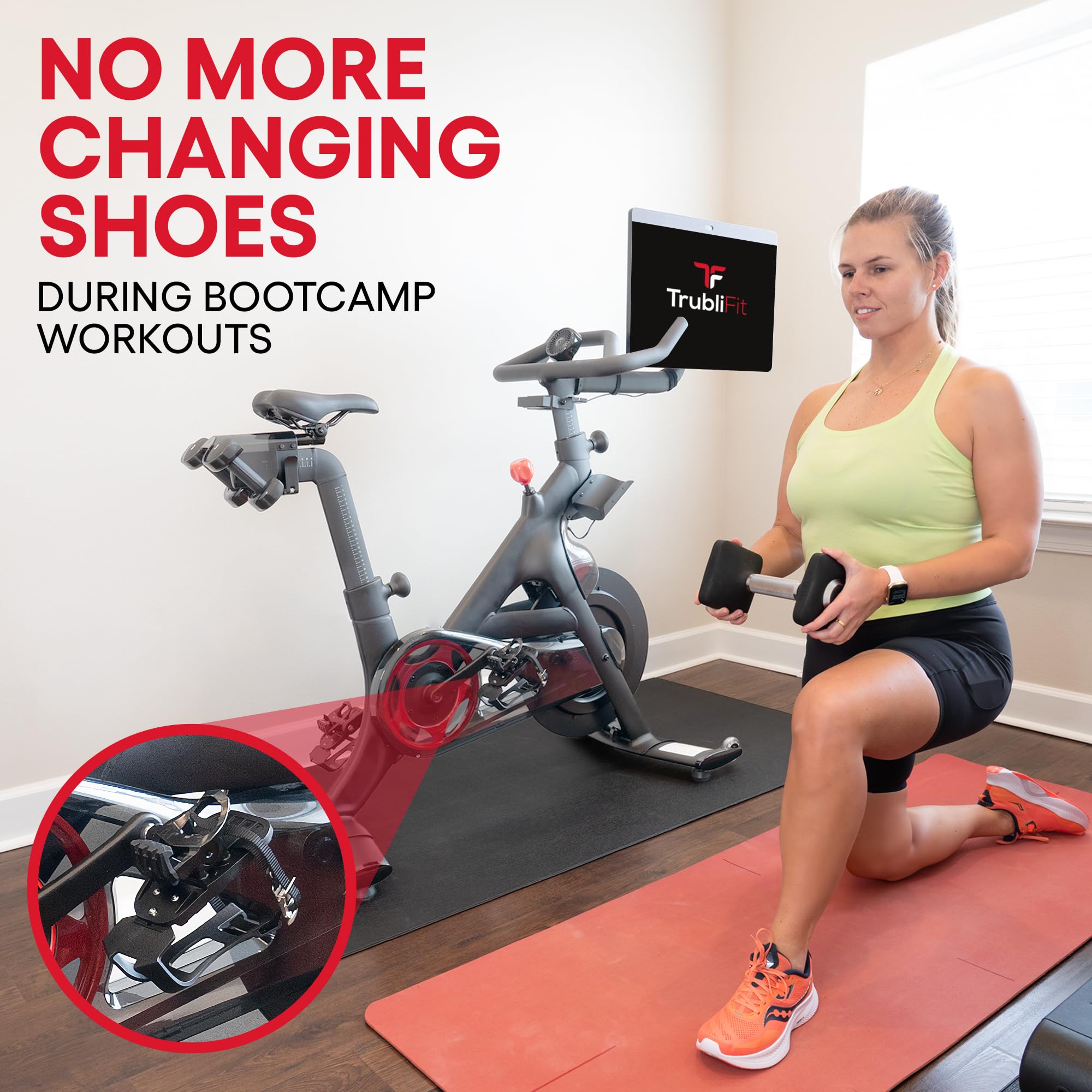 Dual Function Toe Cages - Convert Peloton Pedals To Two Sided Toe Cages Or Delta Cleats - Pedal Converters - Compatible With Pel