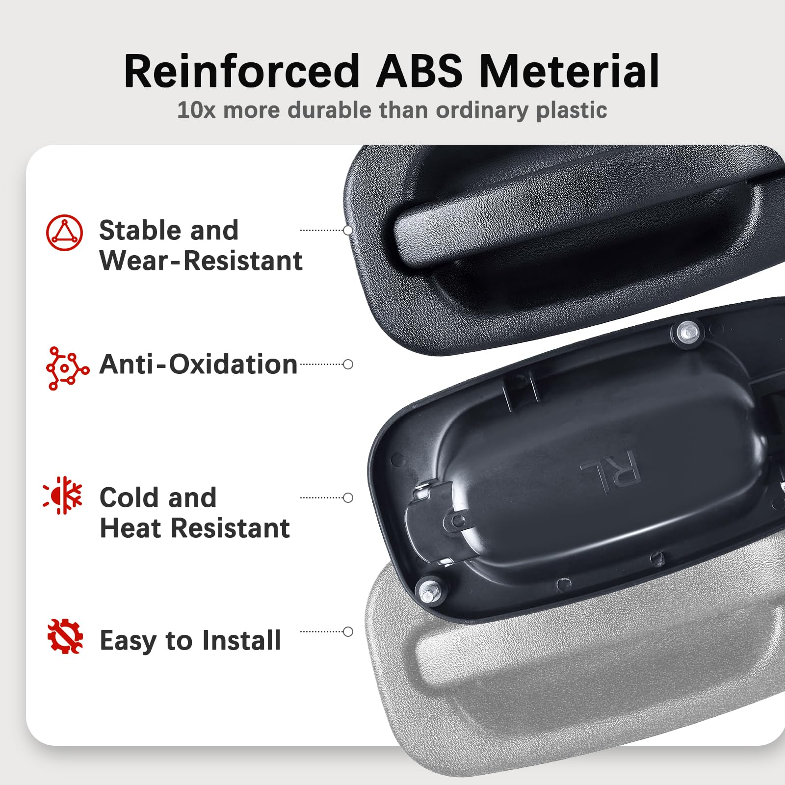 Faersi Exterior Door Handle Rear Driver Side Replacements For 1999-2007 Chevy Silverado 1500 2500 Hd, Tahoe, Suburban, Avalanche