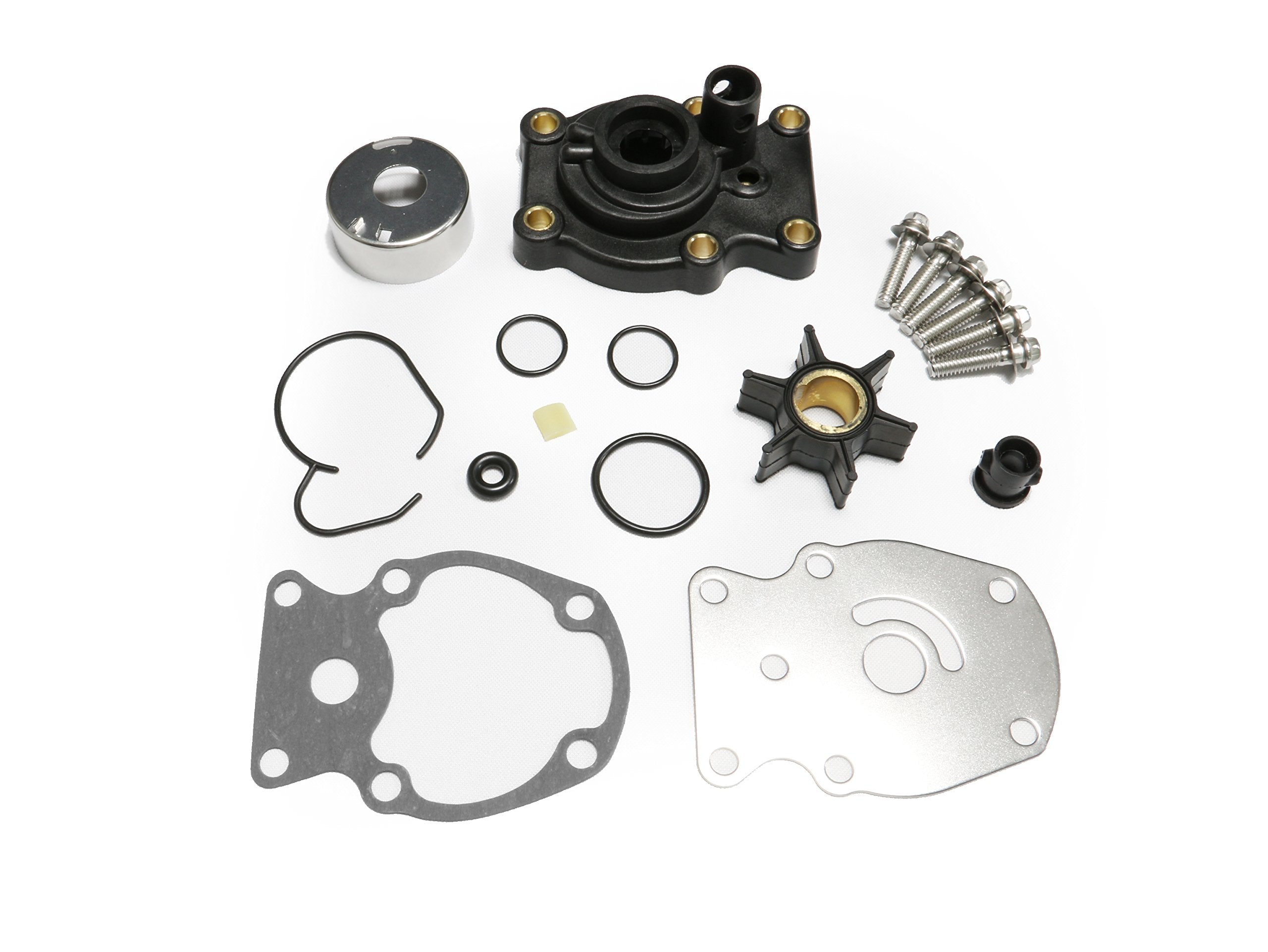Johnson Evinrude Omc Water Pump Kit With Housing Replacement (1980-Up)20 25 30 35Hp Sierra 18-3382 393630 0393630 Outboard Motor