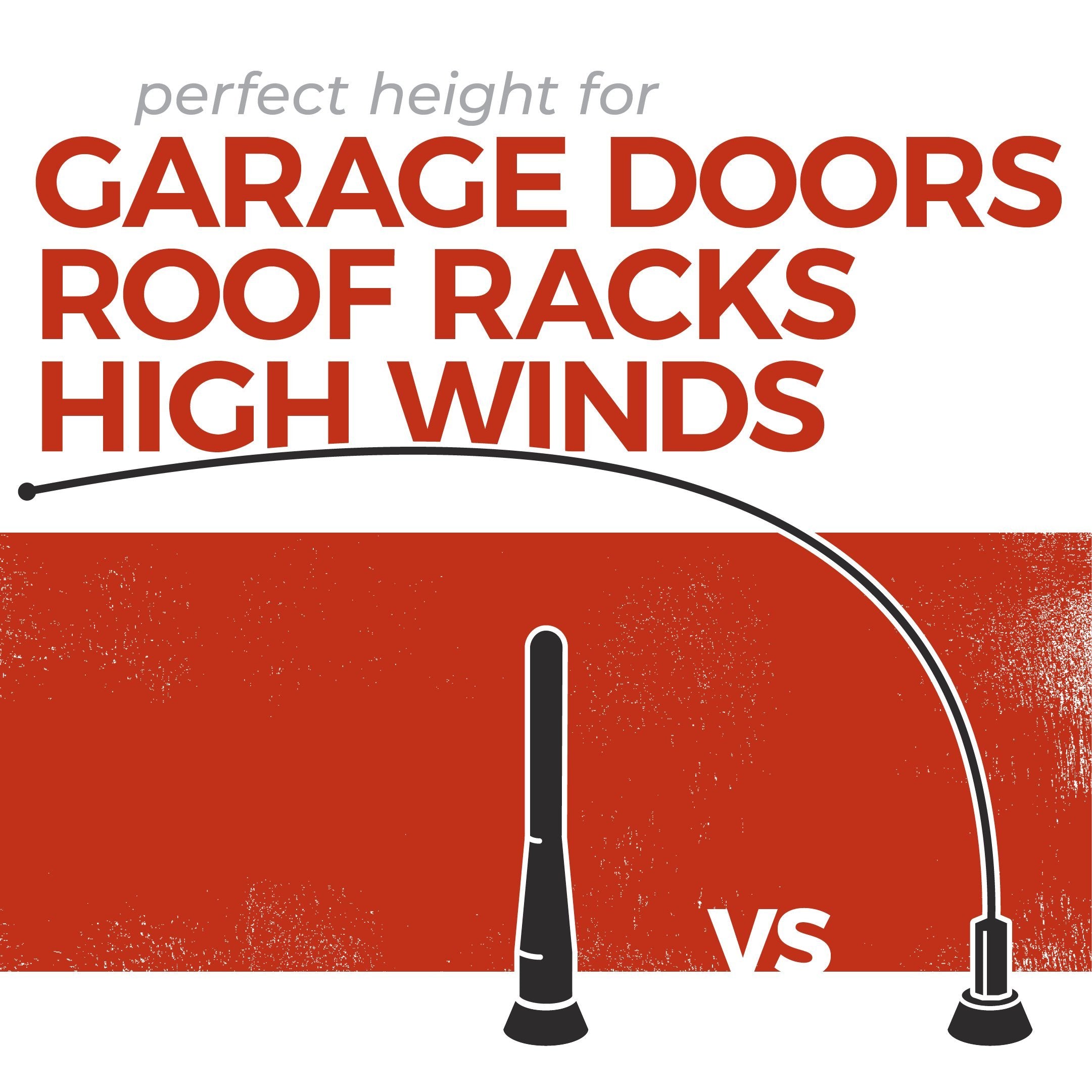 Cravenspeed Stubby Antenna Compatible With Toyota Tundra 1999-2021 | 4 Inches | Short Antenna Replacement | Made In The Usa