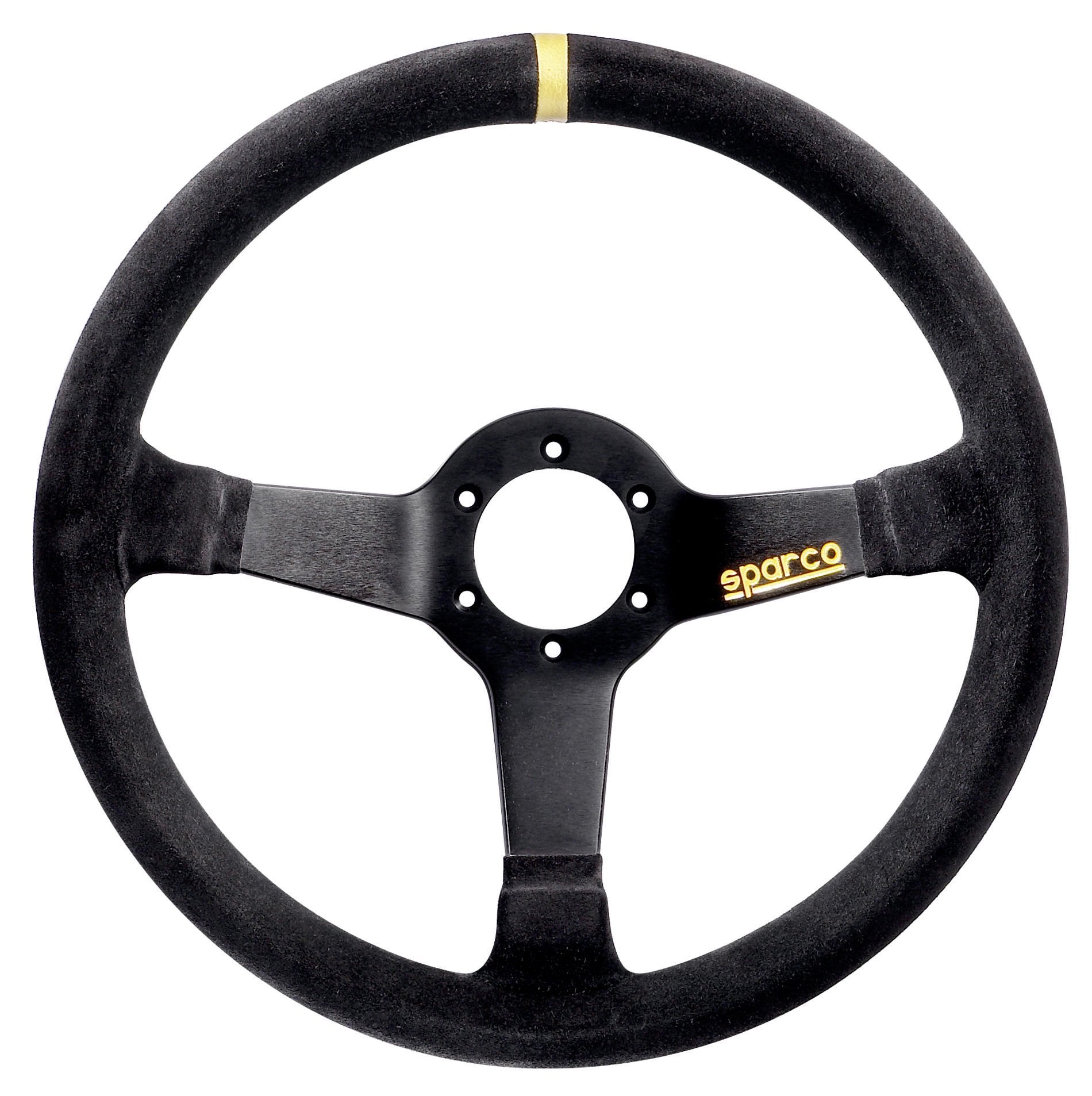 Sparco 015R345MSN Suede Steering Wheel , Black