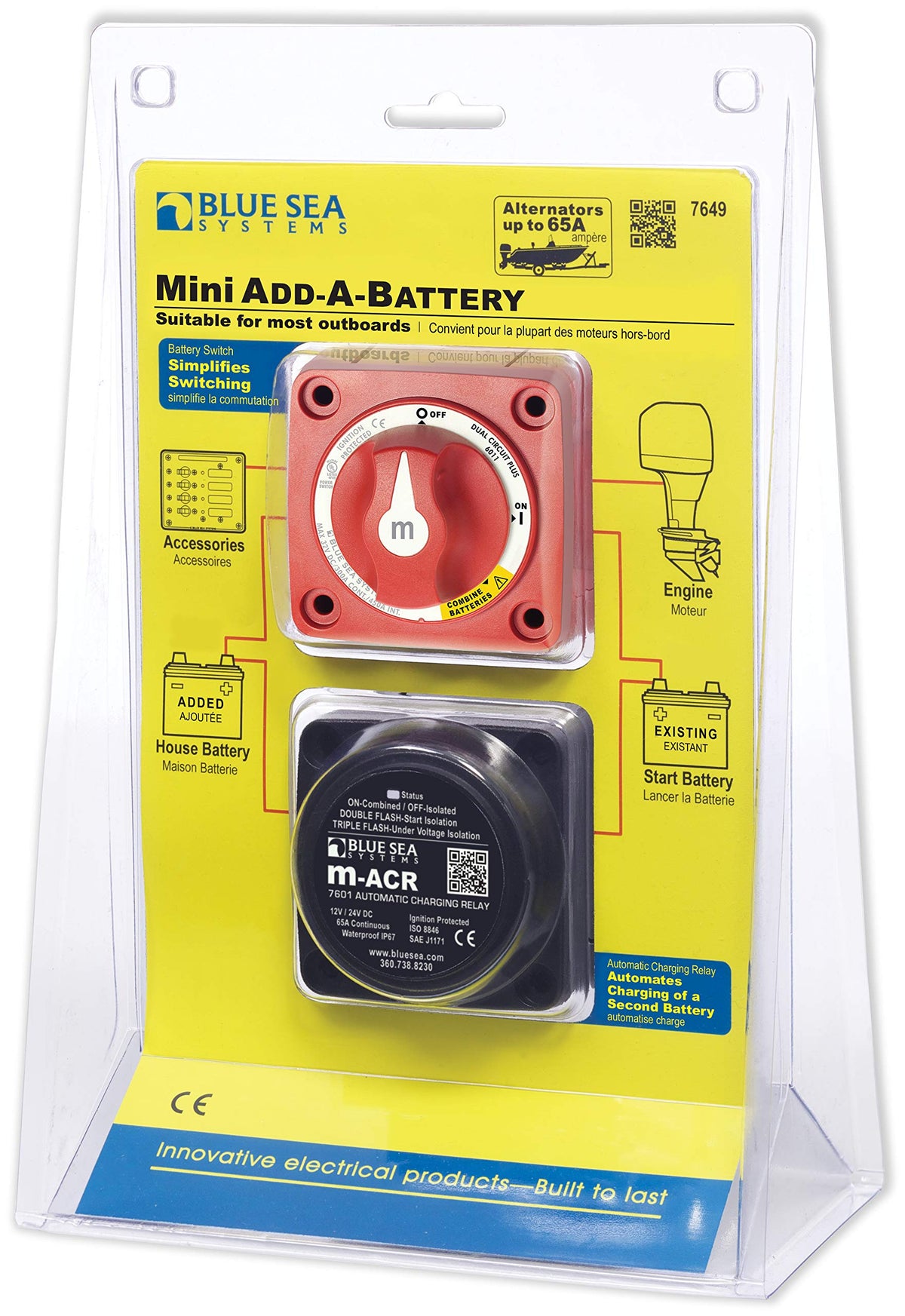 Blue Sea - 7649-BSS Solenoid Add A Battery Mini (10EA)