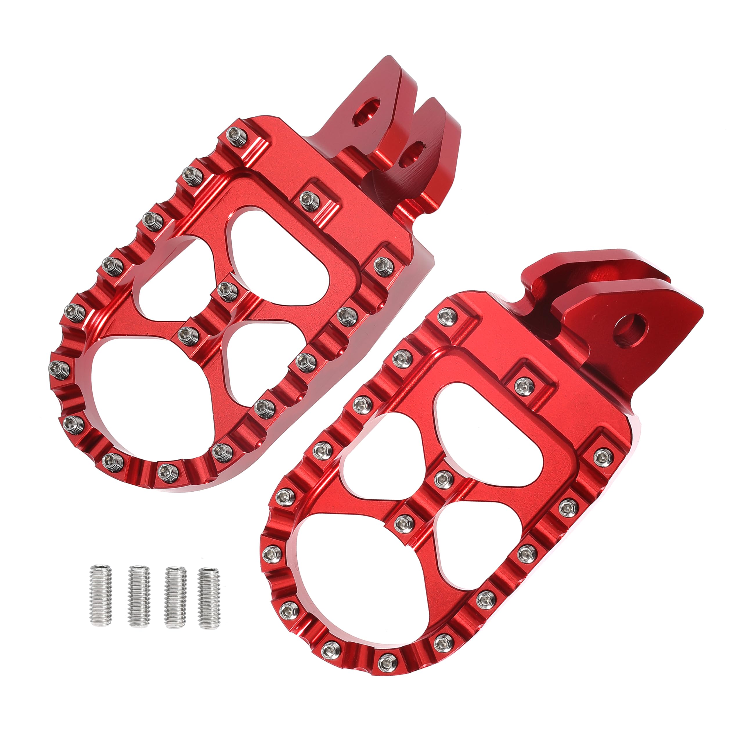 Motorcycle Foot Peg Foot Rest Dirt Bike Foot Pegs For Sur Ron Light Bee S/X For Segway X260 X160 For Talaria Sting Mx3 Mx4 Xxx Taparia Foot Pedals Rests (Red)