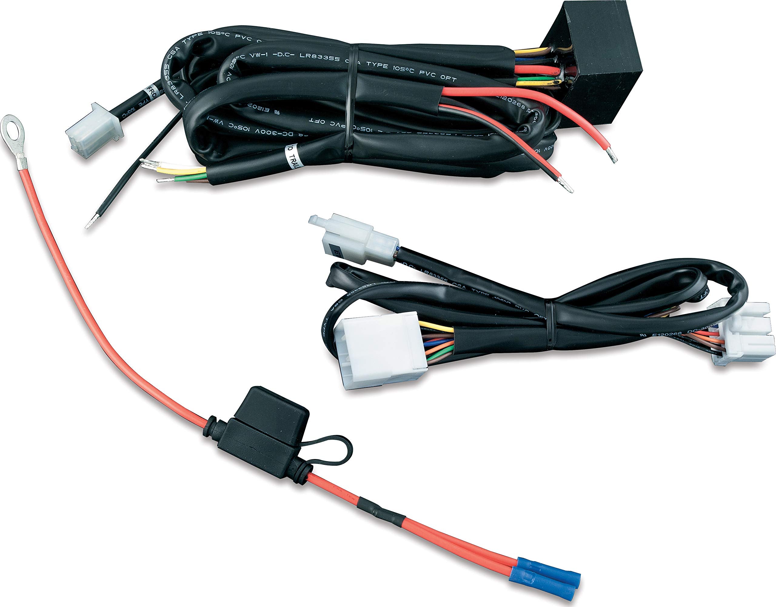 Kuryakyn 7672 Motorcycle Accessory: Plug & Play Trailer Wiring with Relay Harness for 1997-2013 Harley-Davidson Motorcycles , Bl