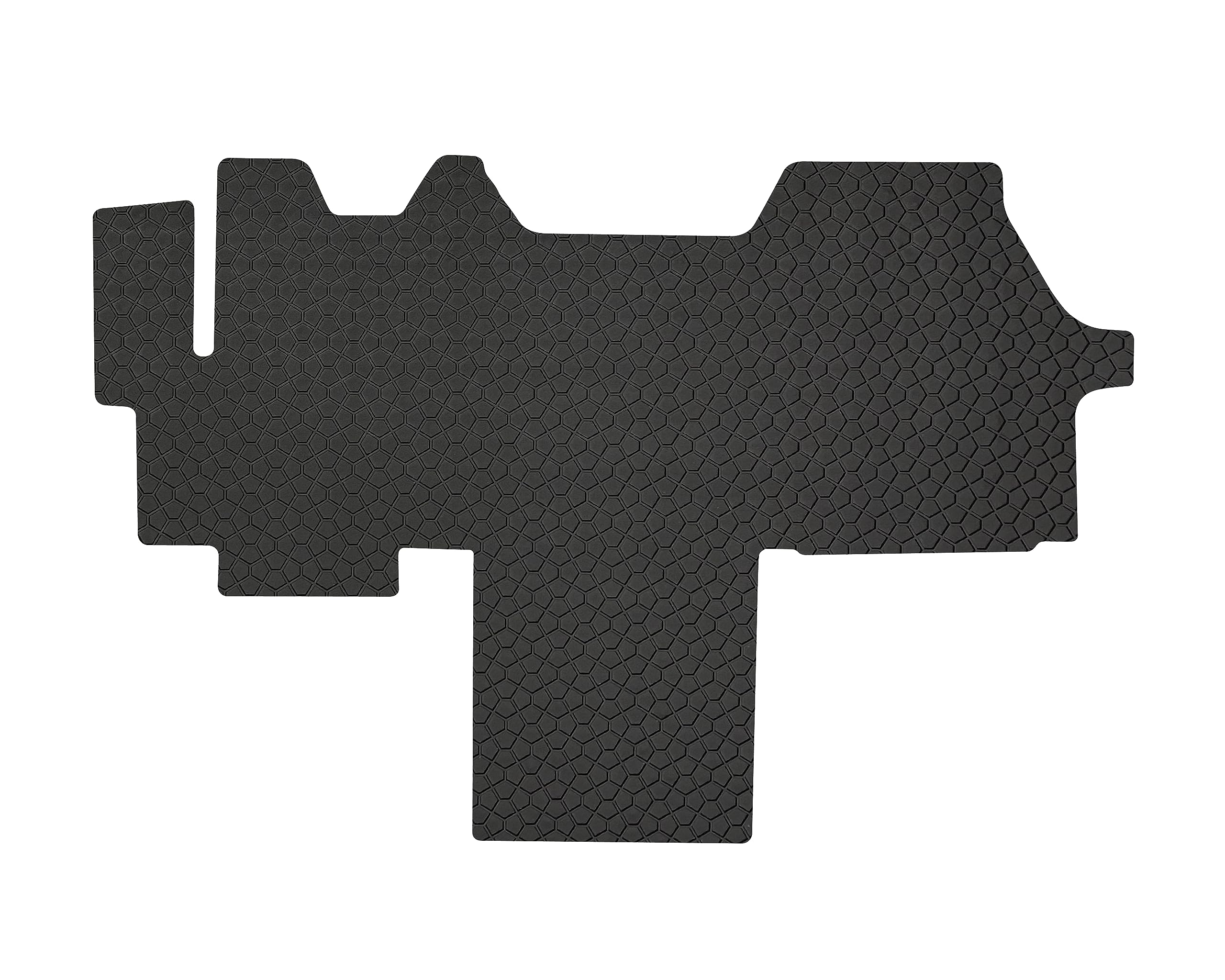 Yellopro Custom Fit Heavy Duty Front Row (1Pc) Floor Mat For Dodge 2014-2025 Ram Promaster Van 1500 2500 3500 - All Weather - Anti-Slip Black Rubber [Made In Usa]