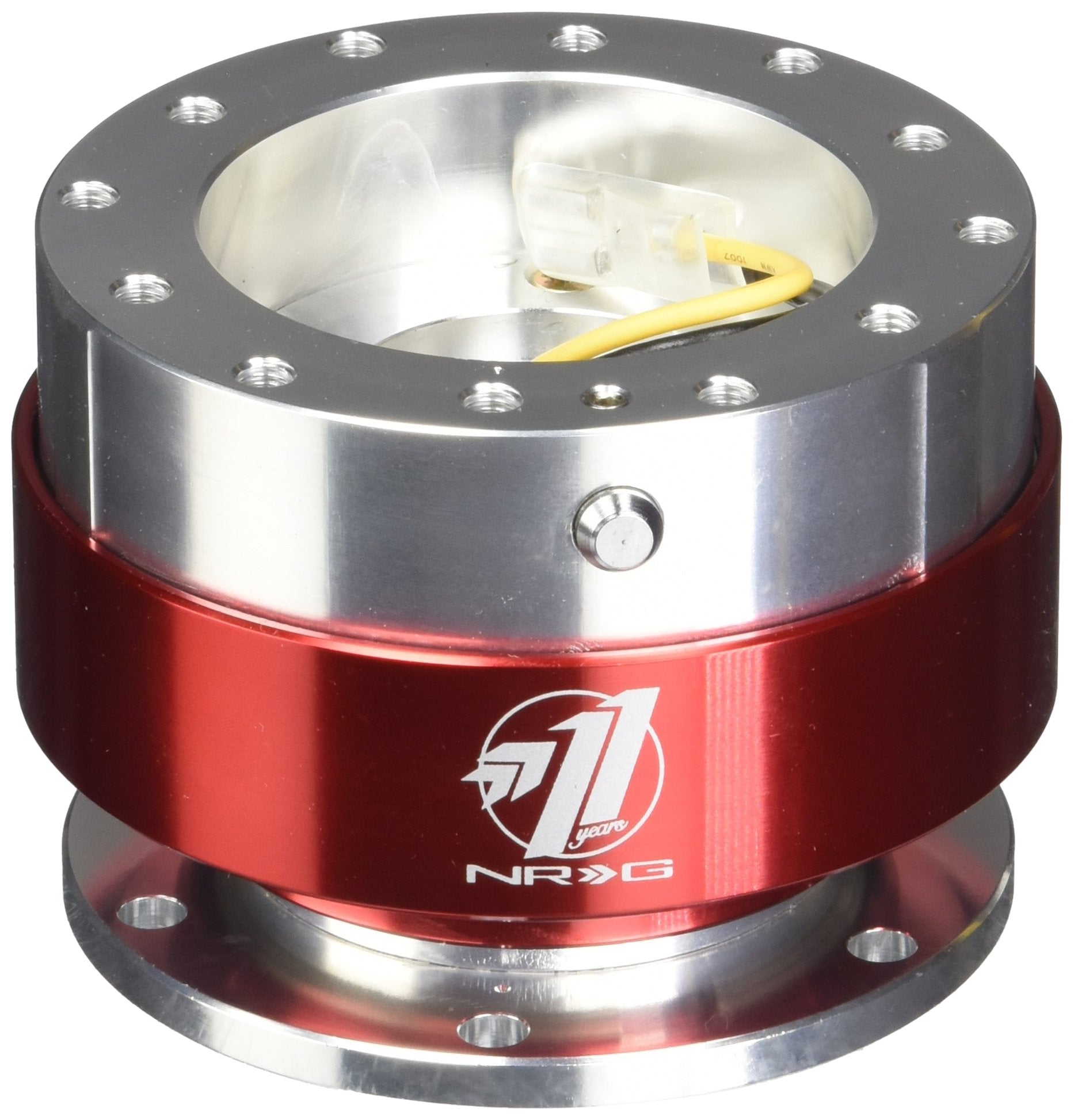 NRG Innovations SRK-100RD Silver/Red Quick Release Kit