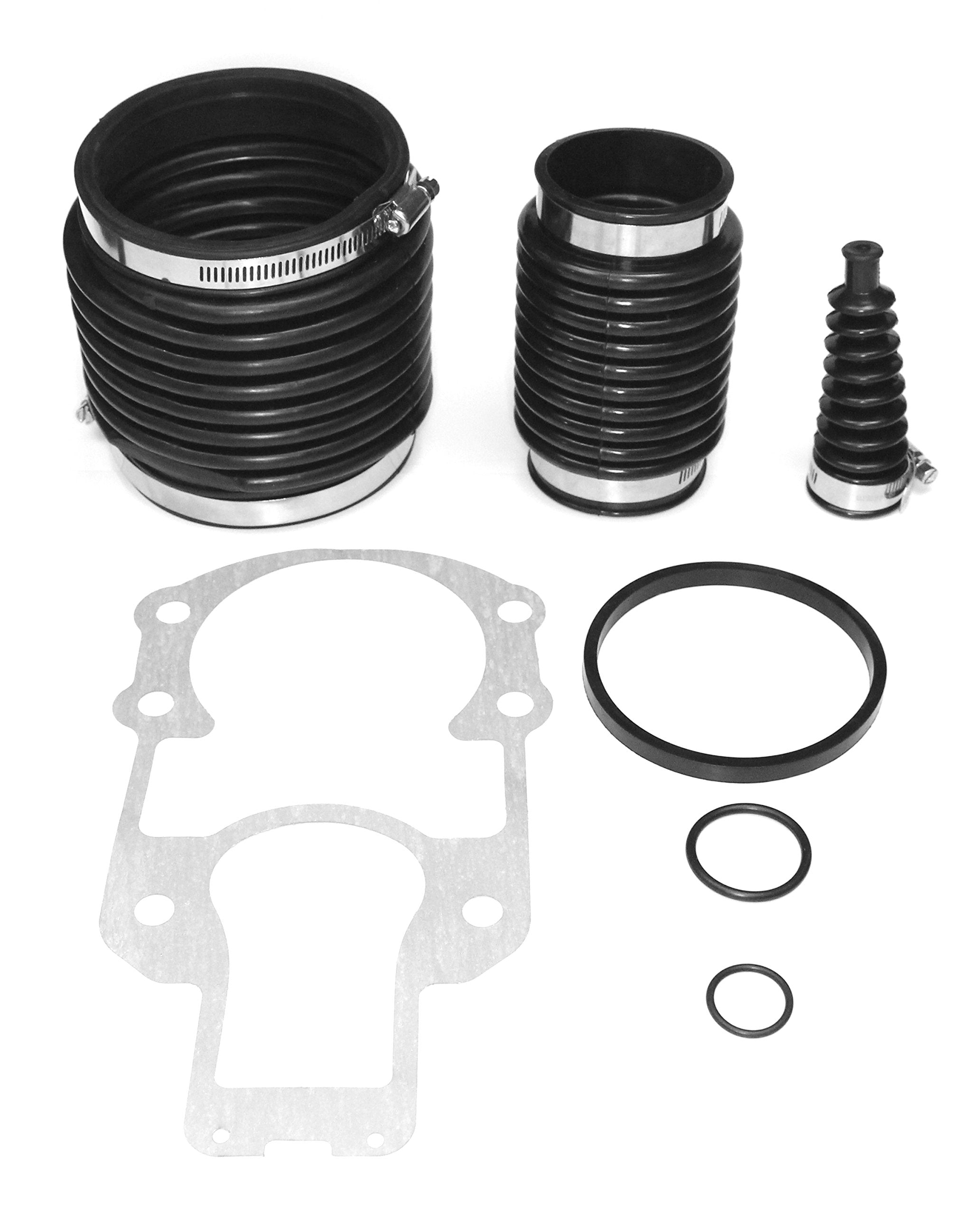 JSP Manufacturing Bellows Kit for Mercruiser Alpha One, R, MR #1 Kit 30-803097T1 60932A4 186541 Transom Bellows Kit for Mercruis