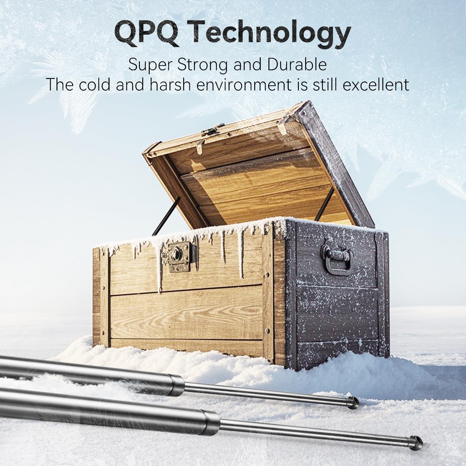 Vepagoo Se263P150S10 26In 150Lb Tonneau Undercover Lift Support, Gas Shock Strut For Snugtop Snuglid Leer Truck Bed Cover, Set O