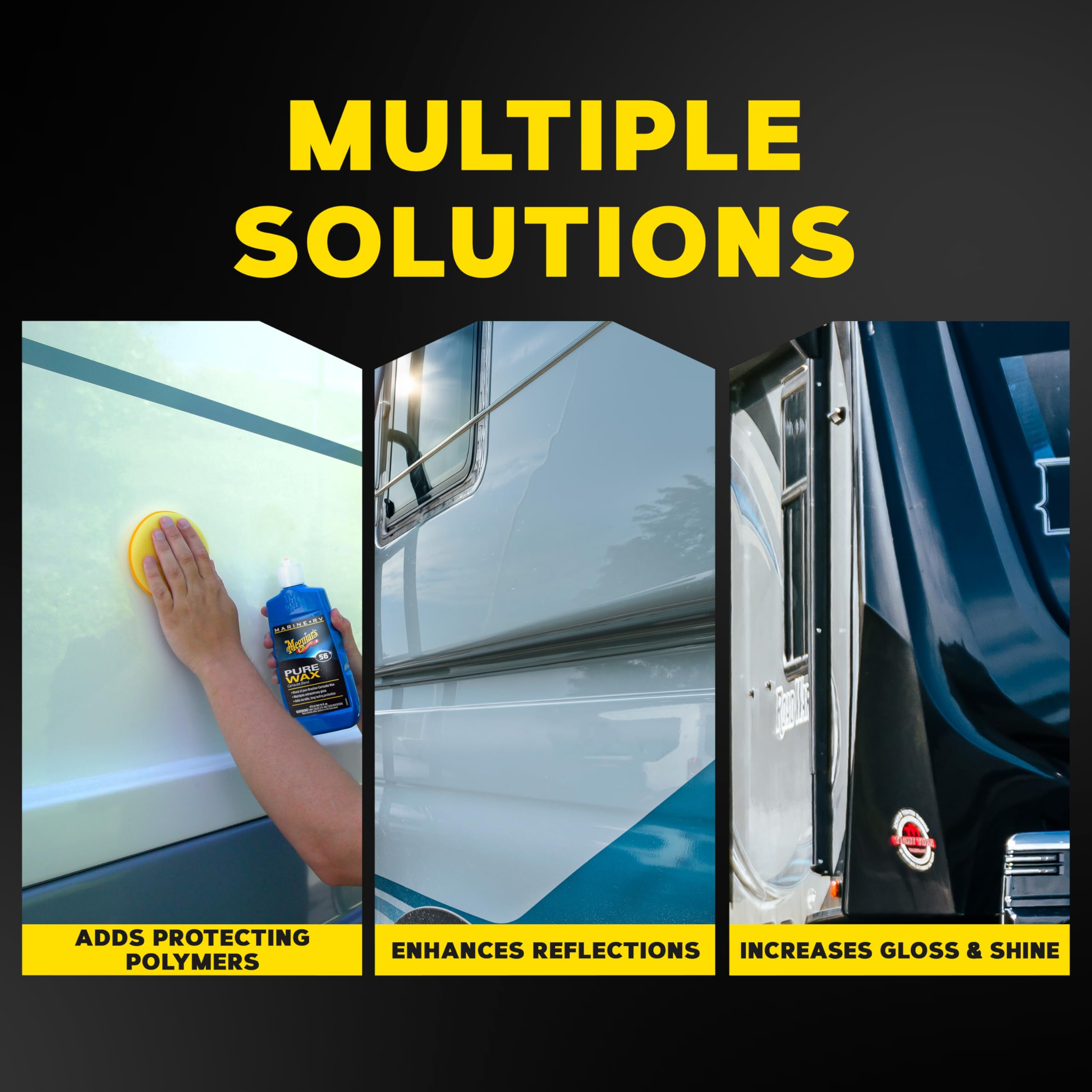 Meguiar'S M5616 Marine/Rv Pure Wax Carnauba Blend - 16 Oz Bottle (Packaging May Vary)