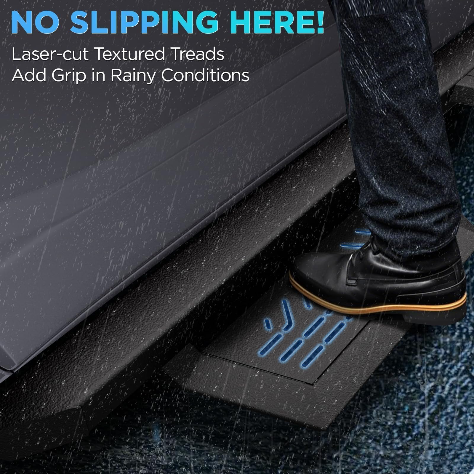 Pz Crew Cab Running Boards For 2007-2018 Chevy Silverado/Gmc Sierra 1500, 2007-2019 For 2500Hd 3500Hd, 2019 Ld, Heavy Duty Carbo