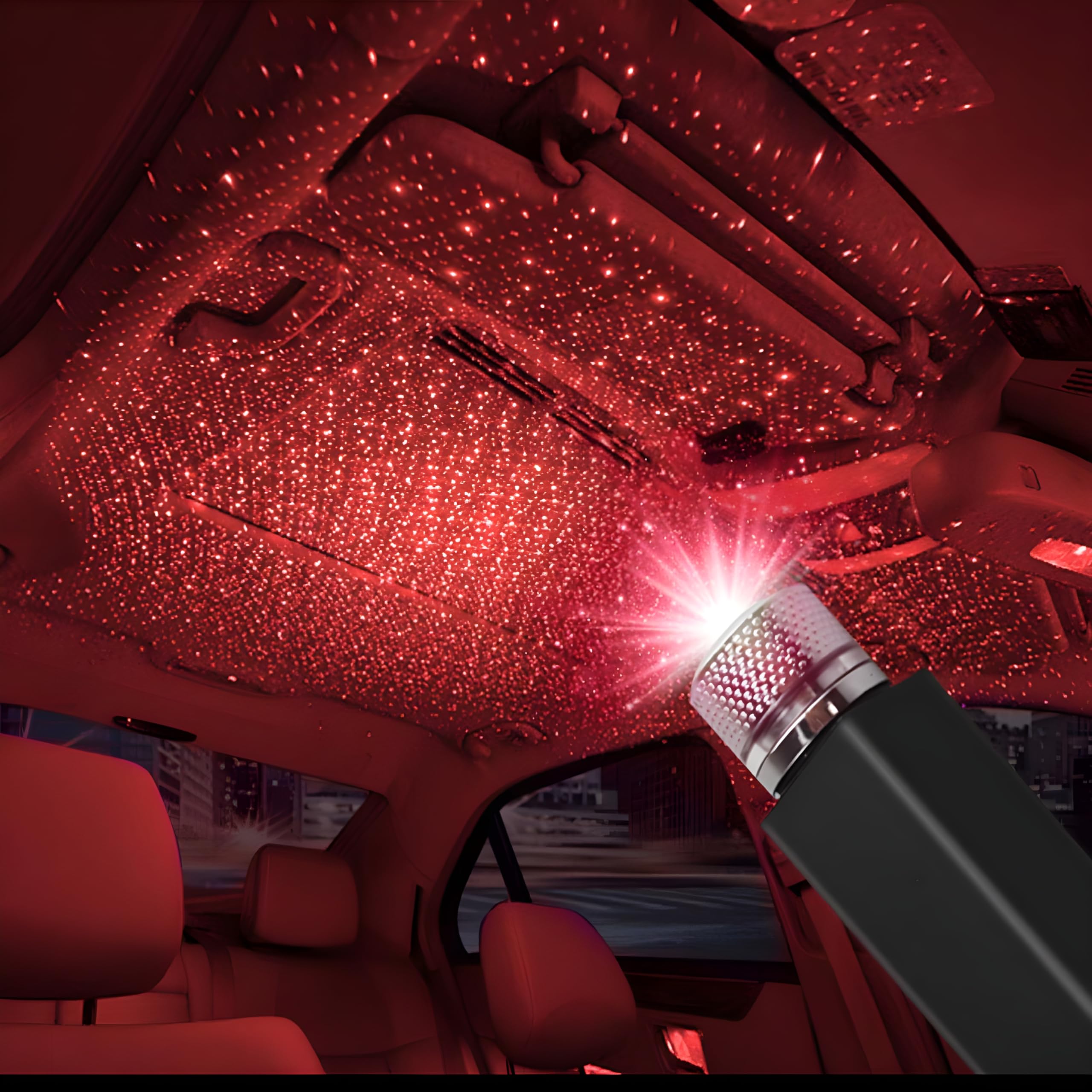 Cliend Usb Star Projector Night Light, Car Roof Lights, Portable Adjustable Romantic Interior Car Lights, Portable Usb Night Lig