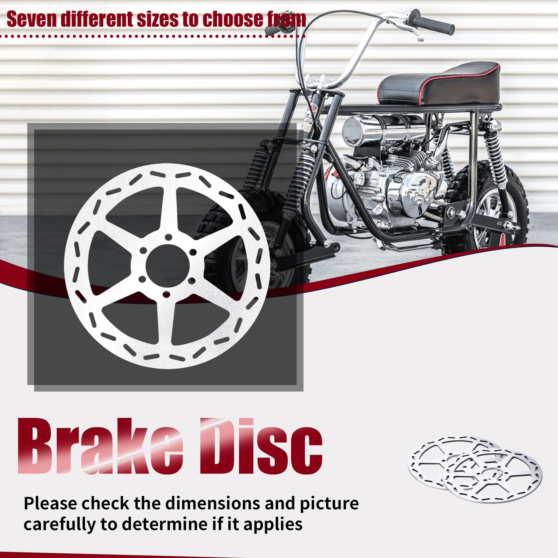 Ciom Upgraded Hydraulic Disc Brake Assembly Kit 7/8'' Handlebars 50 Inch Hose Compatible With Mini Bike Baja Doodlebug Db30 Mini