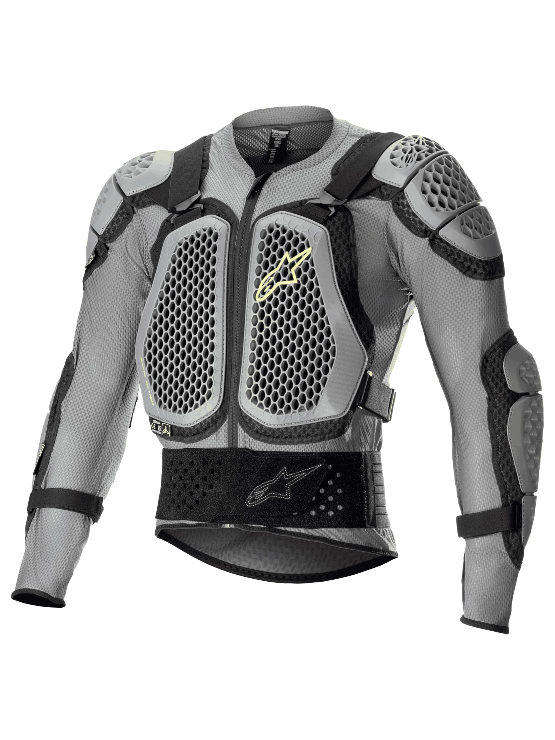 Alpinestars 6506823-915-XXL: Bionic Action V2 Protection Jacket Greyblack 2X
