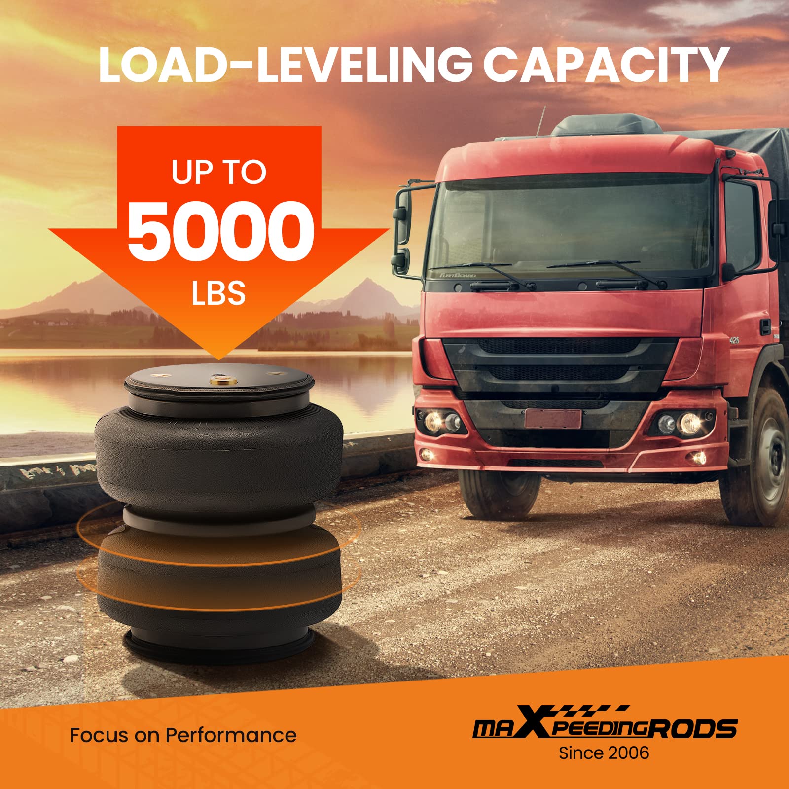 maXpeedingrods 5000 lbs Rear Air Suspension Bag Kit for Dodge Ram 1500 Pickups 2009-2018 Ram 1500 Classic 2019-2023 RWD 4WD Air