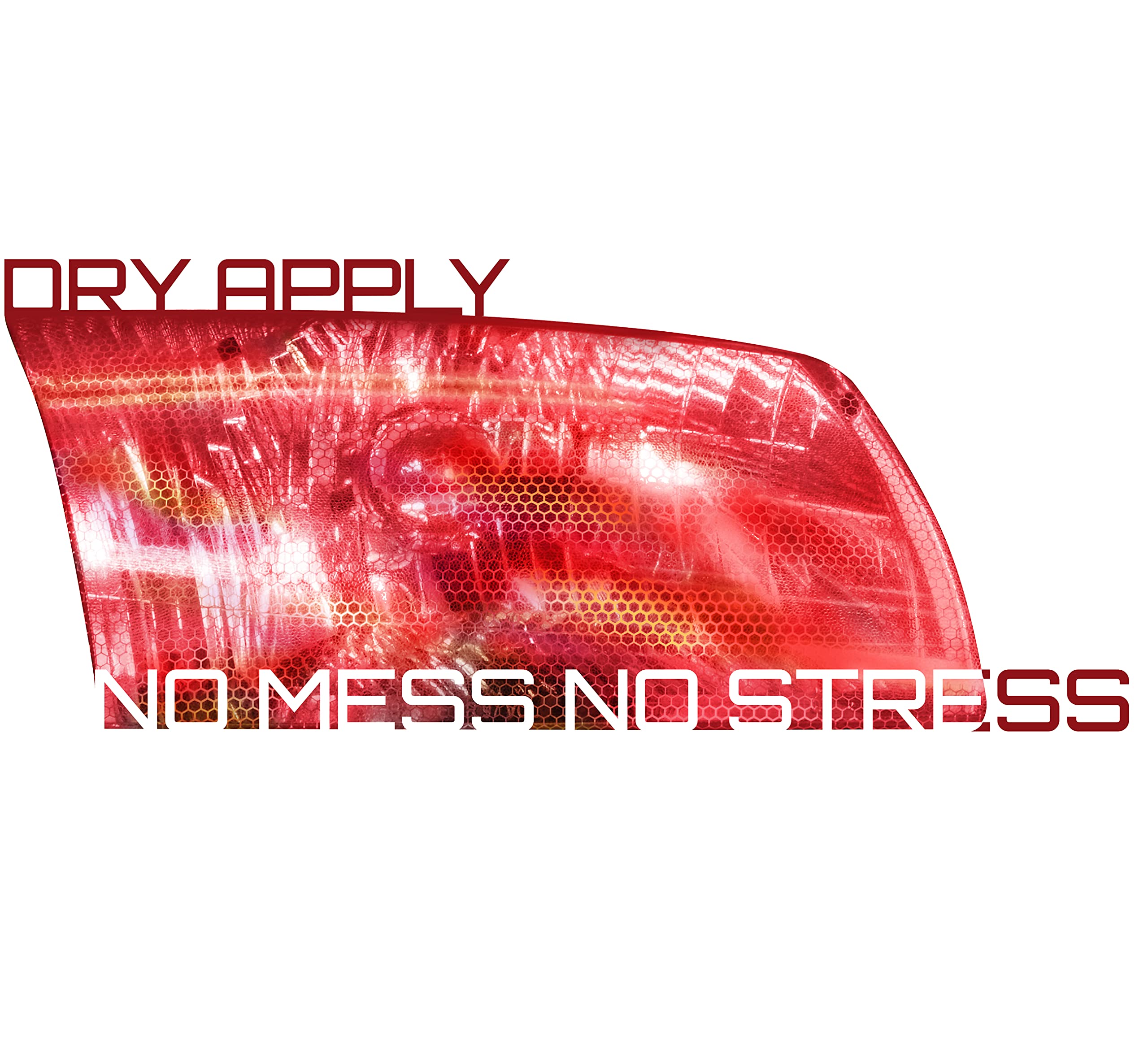 Vvivid Bio Hex+ Air-Tint Headlight Vinyl Roll (15.9'' X 60'', Micro Red)