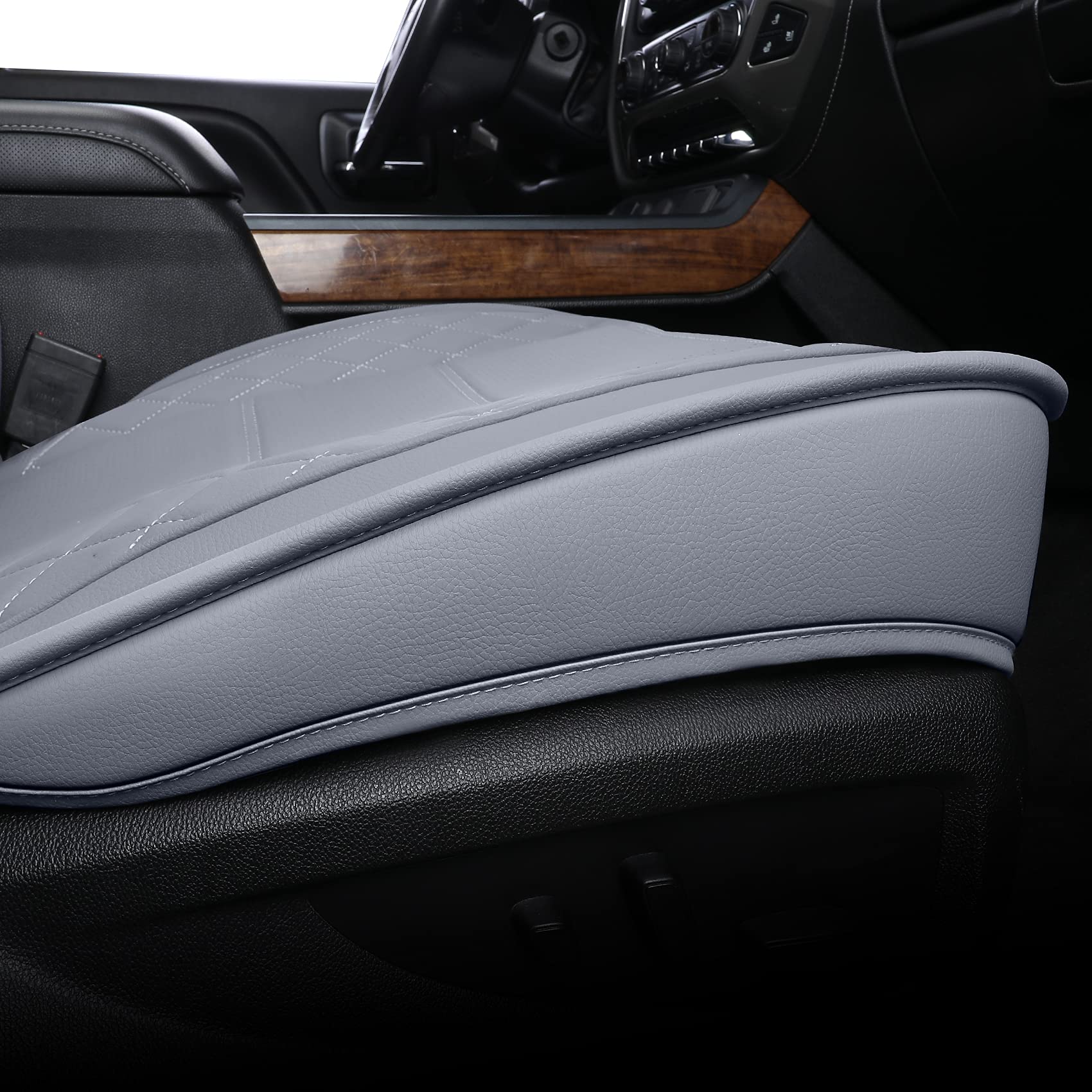 Luckyman Club Chevy Silverado/Sierra X04-S3 Front Seat Cover, Fit 2007-2025 1500/2500Hd/3500Hd Crew, Regular, Double/Extended Ca