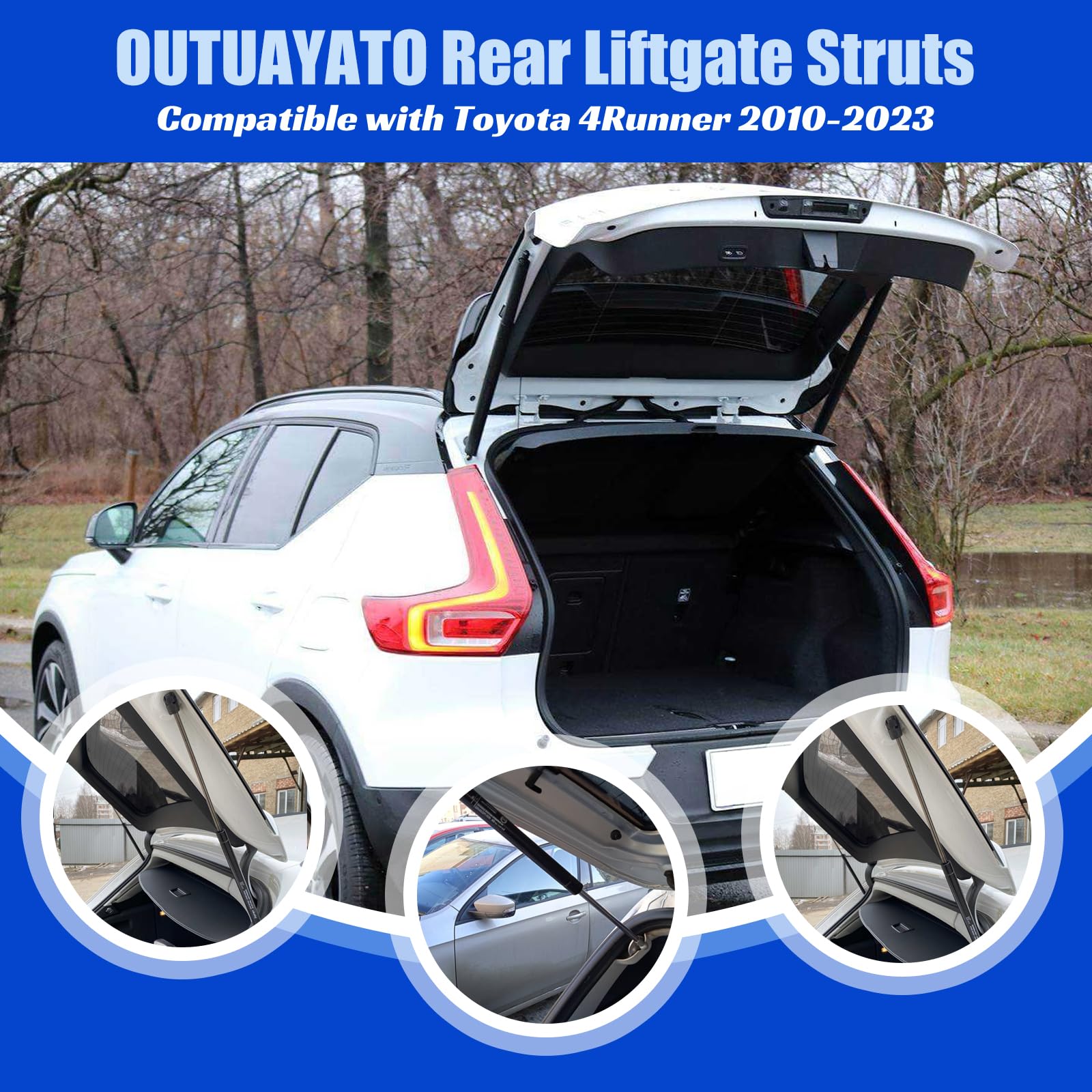 Replacement For Toyota 4Runner 2010-2023 Rear Tailgate Lift Supports Shock Struts Gas Spring Otuayauto Premium Trunk Struts Prop