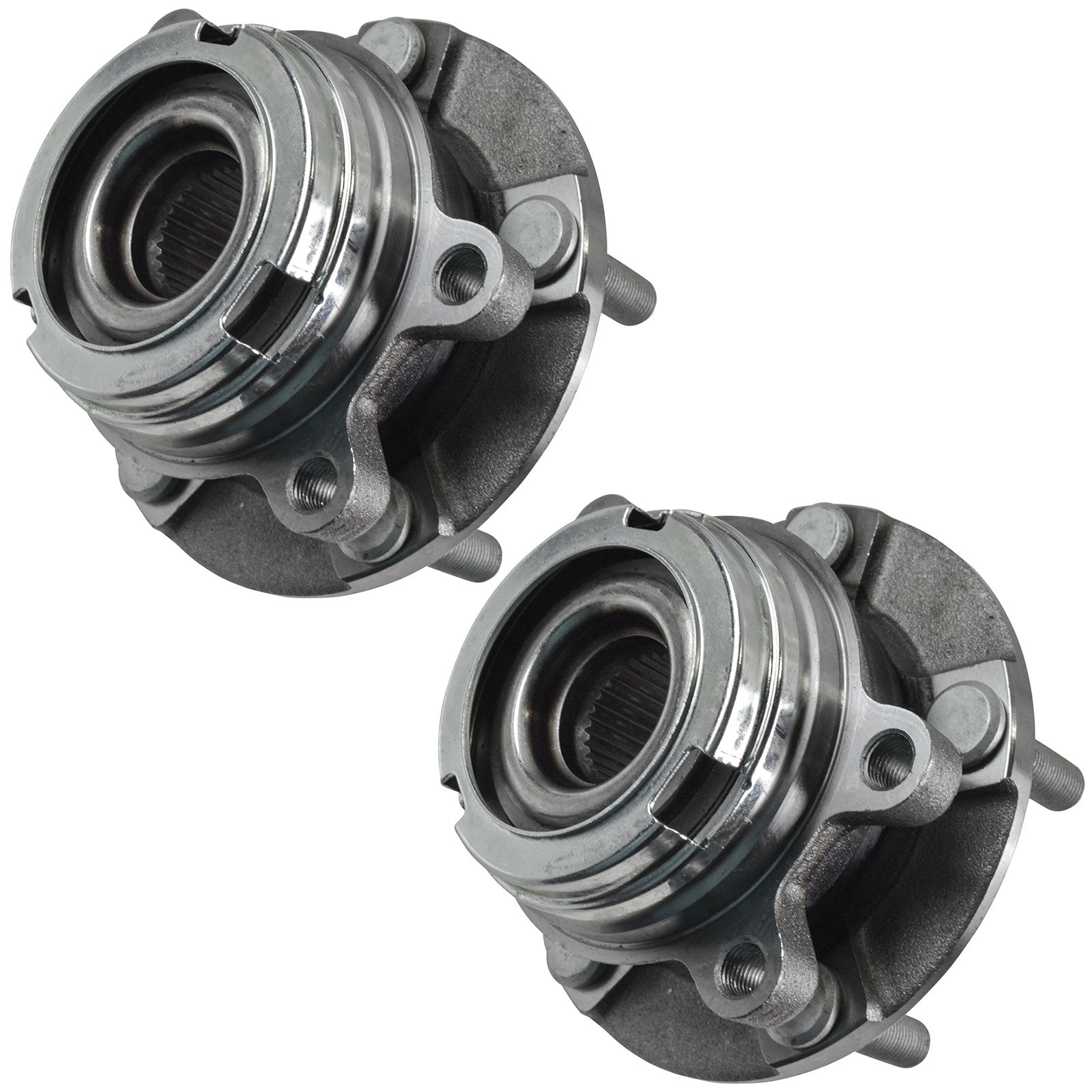 Trq Front Wheel Hub Bearings Assembly Set Compatible With 2003-2007 Nissan Murano 2004-2009 Quest