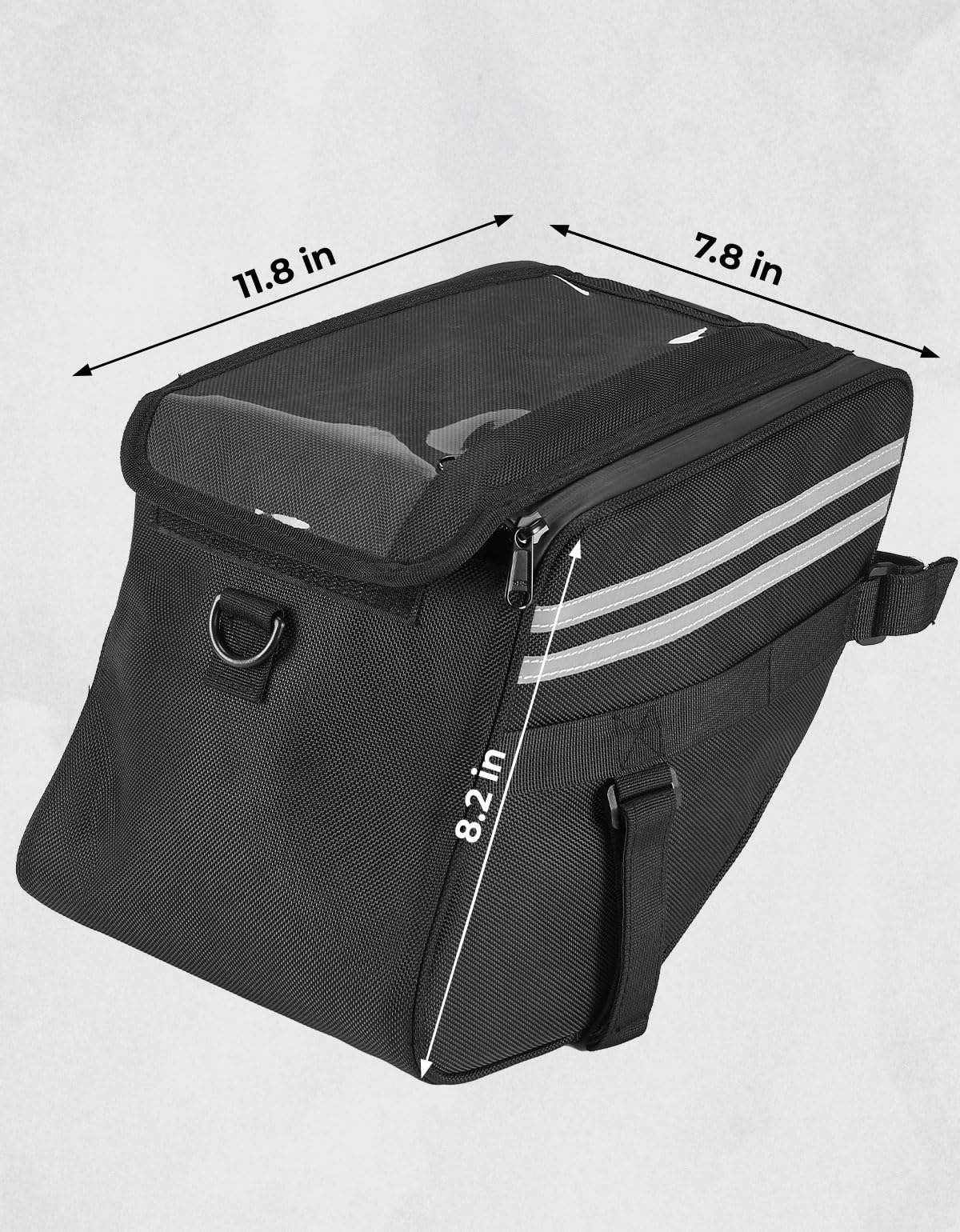 Kemimoto Center Bag Compatible With Ct125 Trail 125 Hunter Cub 2021 2022 2023 2024 2025 Rack Bag Center Luggage Pouch Storage Bag 10L