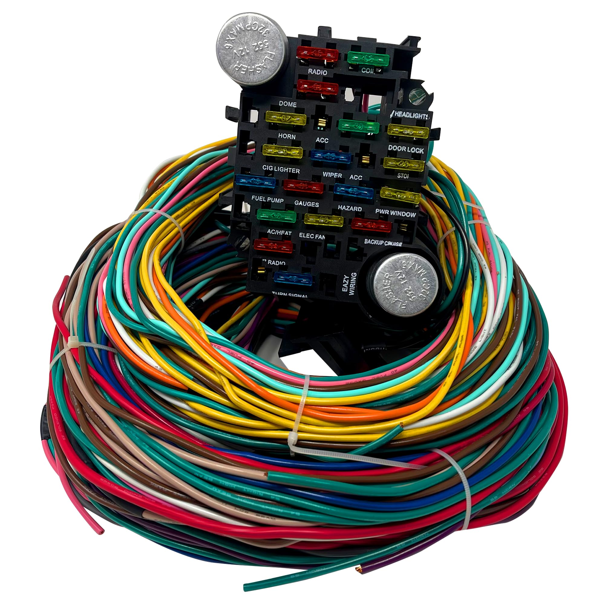 Auto Parts Prodigy Universal Wiring Harness Kit 21 Circuit Long Wires Standard For Chevy Mopar Hotrods Ratrods Ford Chrysler Uni
