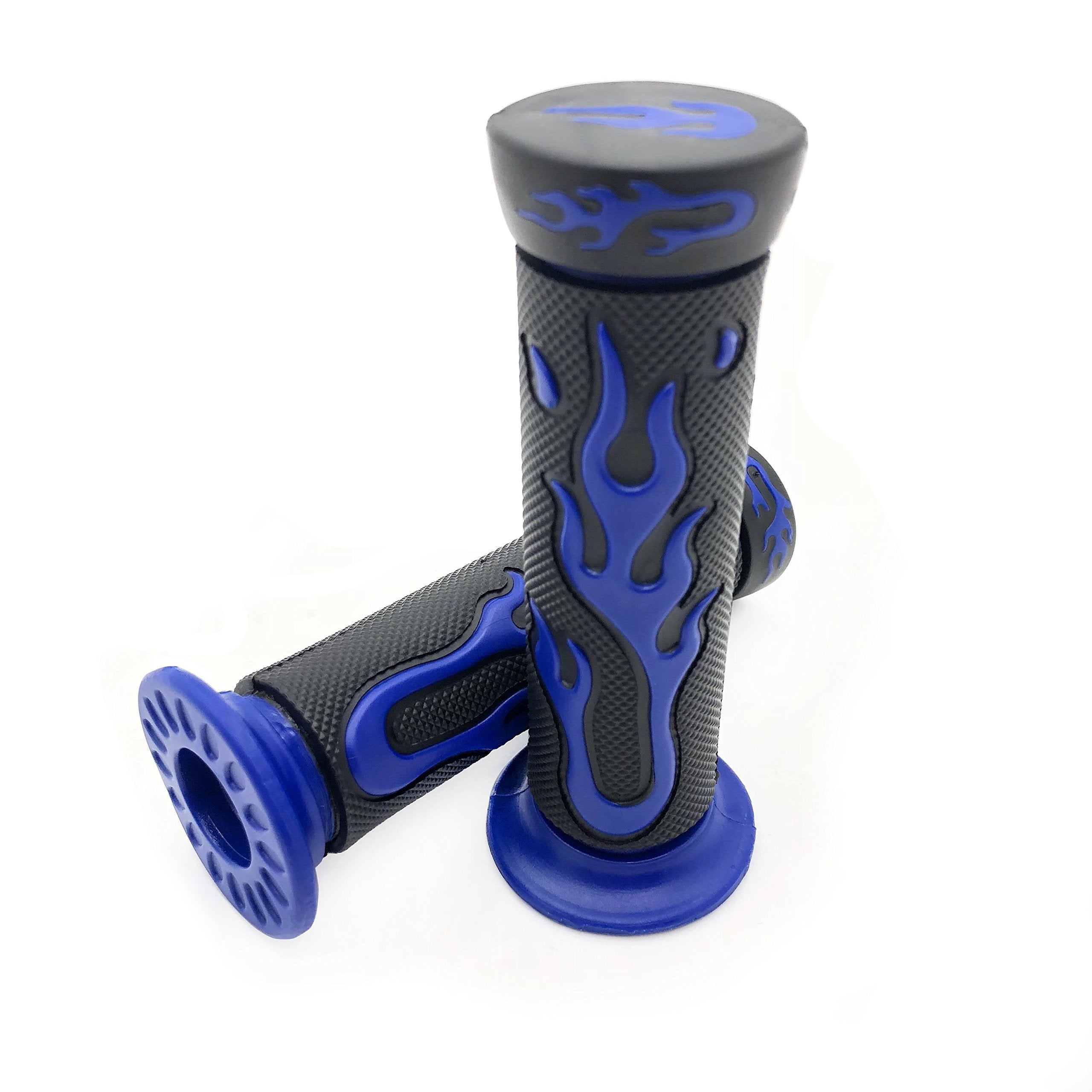 Httmt Xh4067-Blue-22 Watercrafts Flame Gel Style Grips Blue (7/8 Inches Both Side)