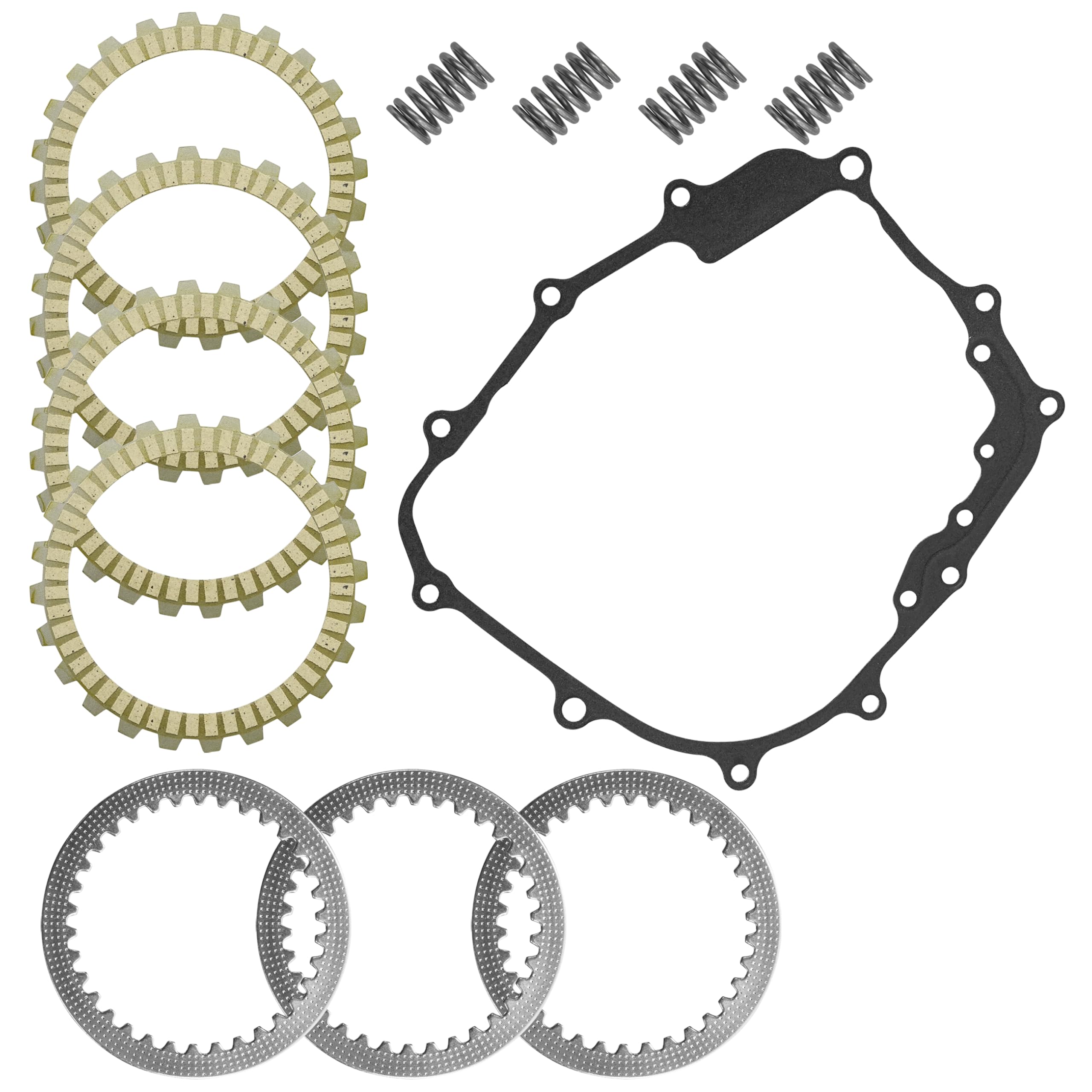 Caltric Clutch Friction Plates kit Compatible with Honda CRF125F CRF125FB Big Wheel 2014-2024