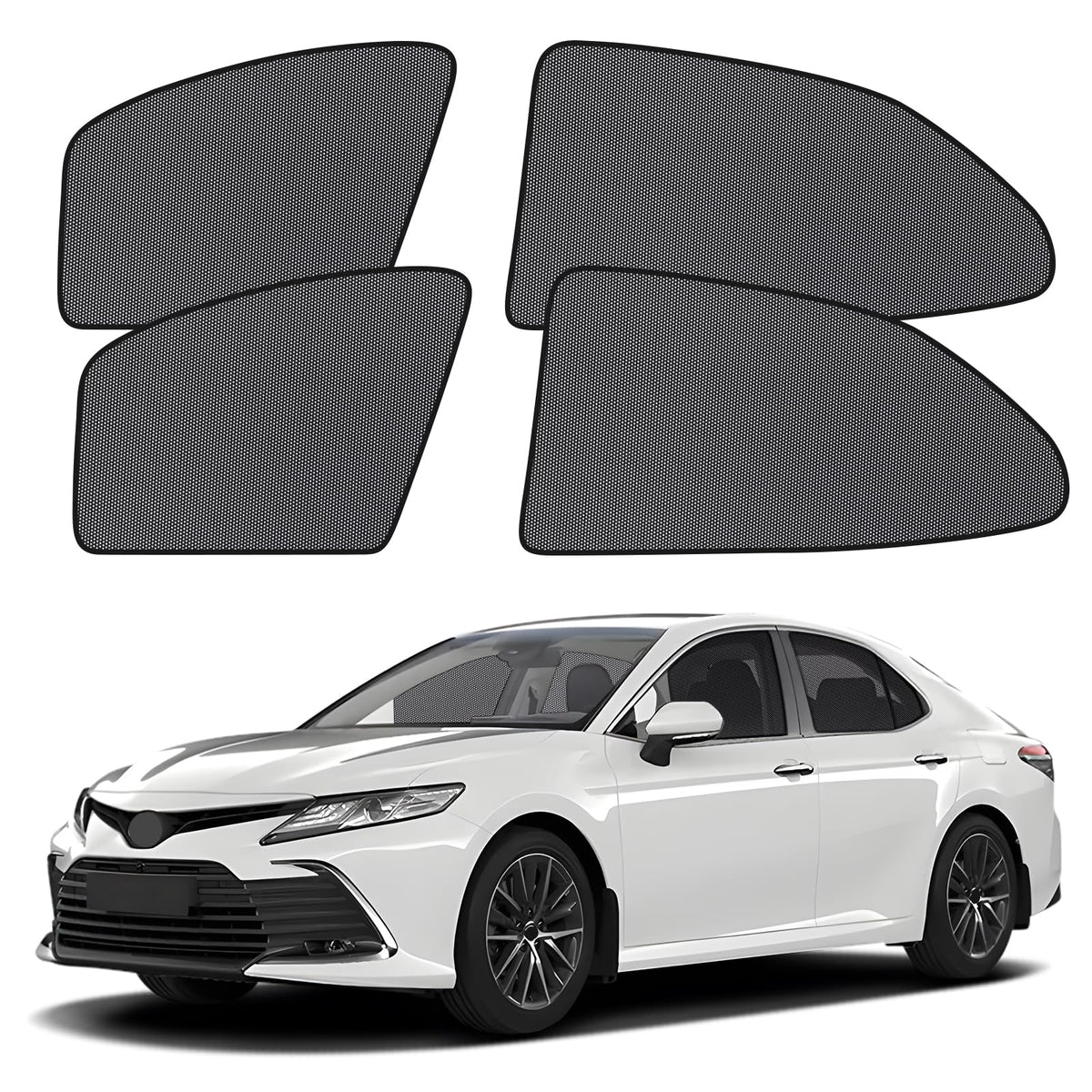 XCBYT Car Window Shades - 4 Pack 2018-2024 Toyota Camry Sunshade Side Window Sun Shade with Breathable Mesh, Insulate Heat and U