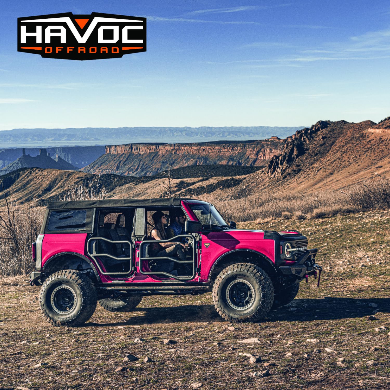 Havoc Offroad Trailcrawler Steps | Pair, Steel, Black | Hfb-06-002 | Fits 2021-2024 Ford Bronco 4-Door