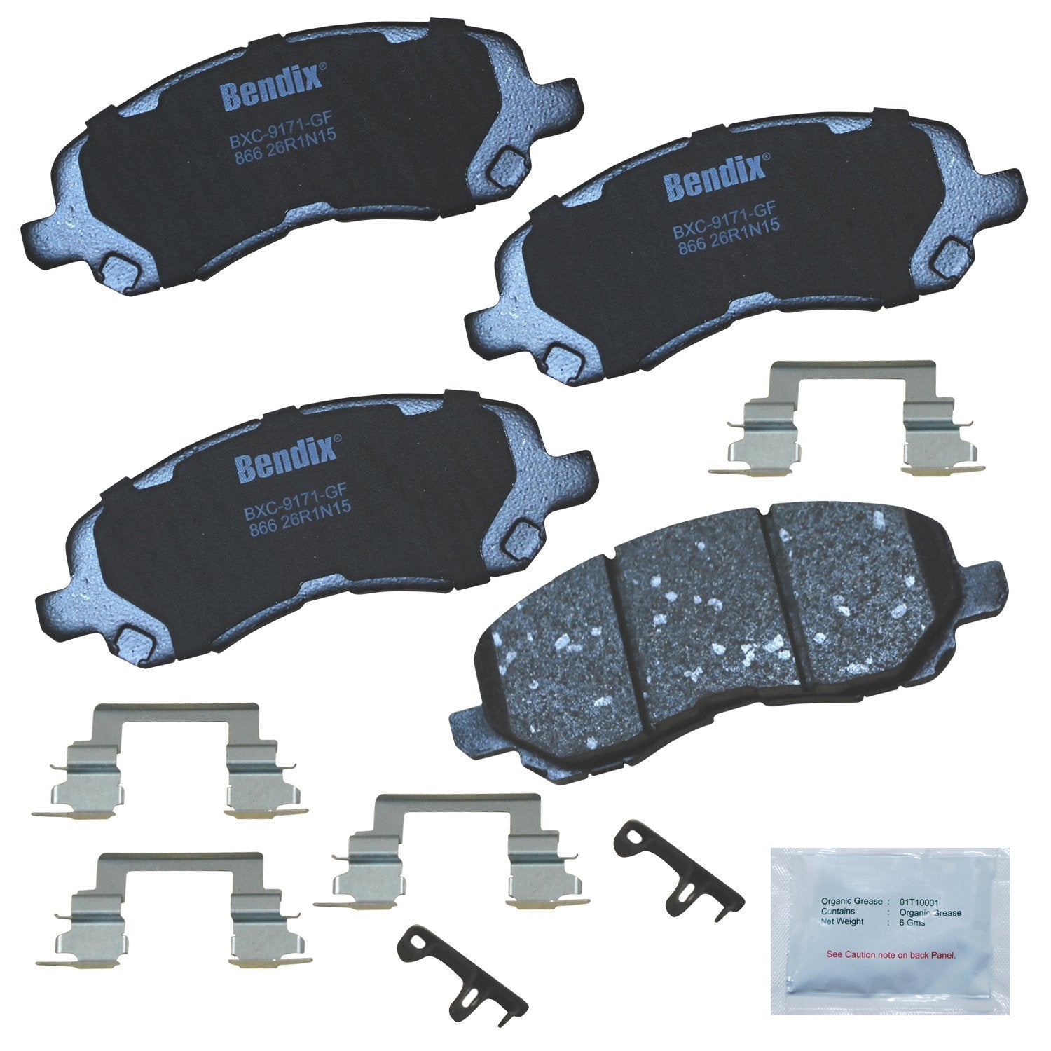 Bendix Priority1 Cfc866 Ceramic Front Brake Pads For Select Models Chrysler 200,Cirrus,Sebring,Dodge Avenger,Caliber,Stratus,Jee