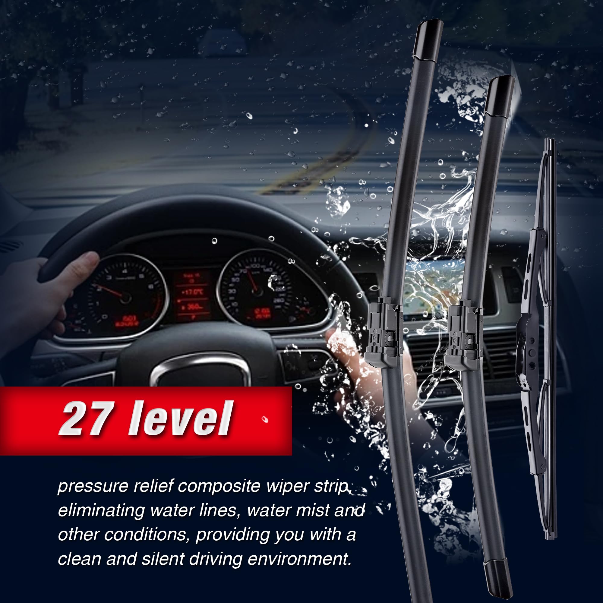 Icexsonw 3 Wipers Windshield Wiper Blades Replacment For Chevrolet Trax Buick Encore 2021 2020 2019 2018 2017 2016 2015 2014 201