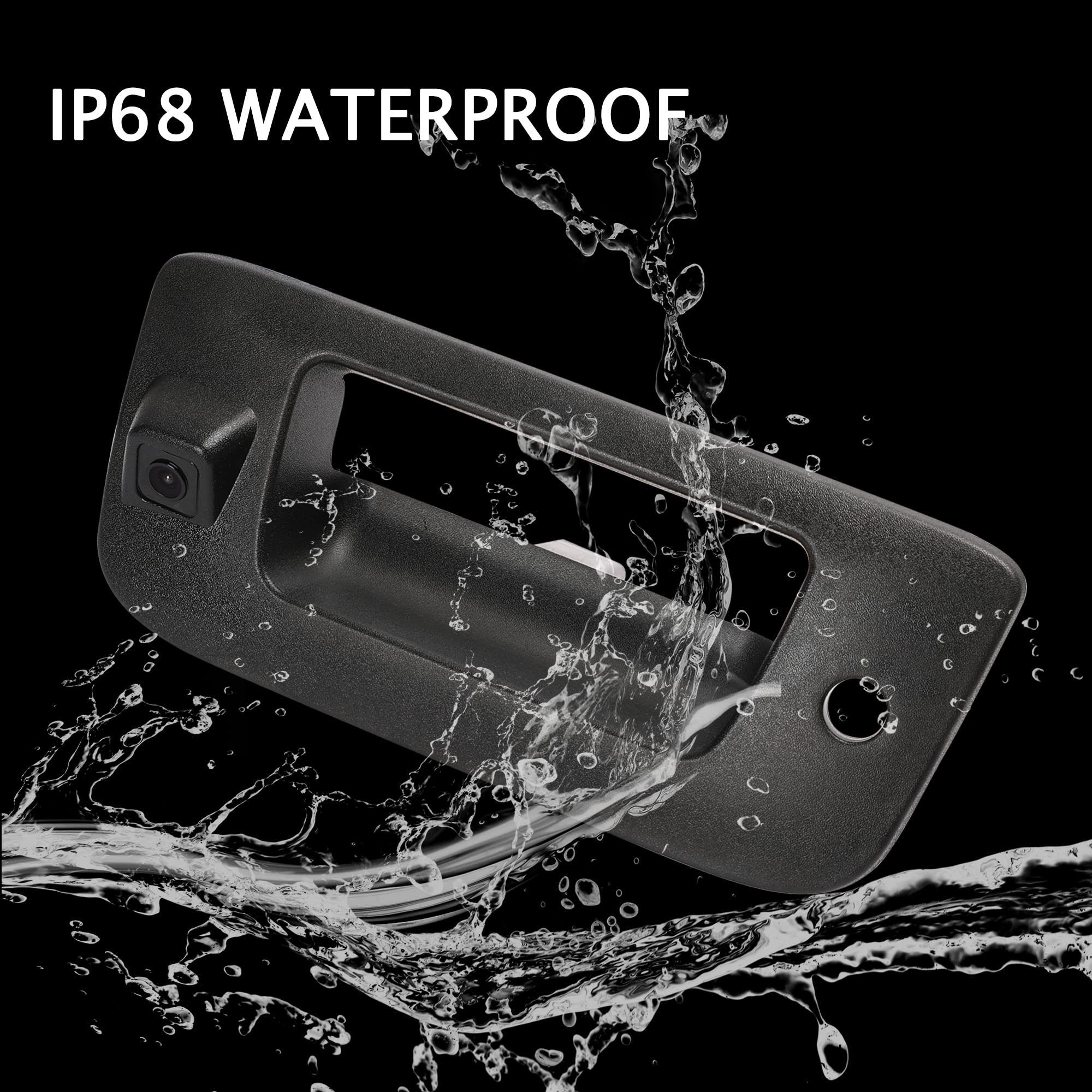 Rear View Camera Backup Back Up Tailgate Door Handle Camera Compatible With Chevy 2007-2013 Silverado 1500 Sierra 1500 2009-2013