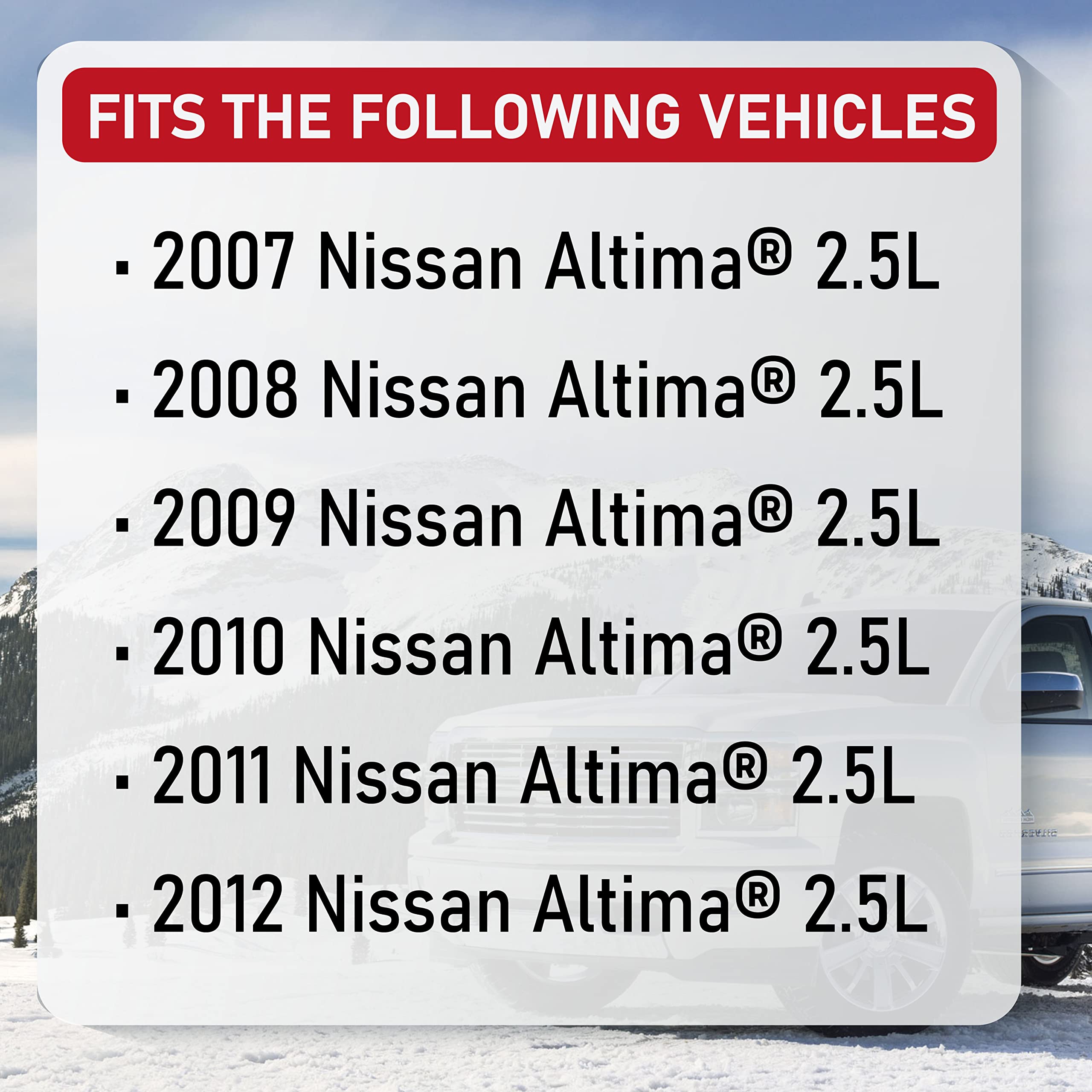 Engine Motor And Transmission Mount Set Of 4 - Fits Nissan Altima 2007-2012 2.5L Automatic Transmission - Replaces A4339, A4340,