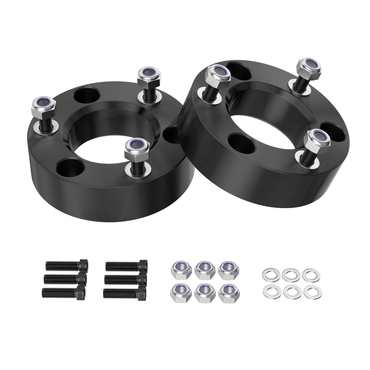 2.5 Inch Leveling Lift Kit Compatible With 2004-2022 F150, Leveling Lift Kit Fit For 2004-2022 F150 2Wd 4Wd Forged Front Strut Spacers Raise The Front Of Your F150 By 2.5