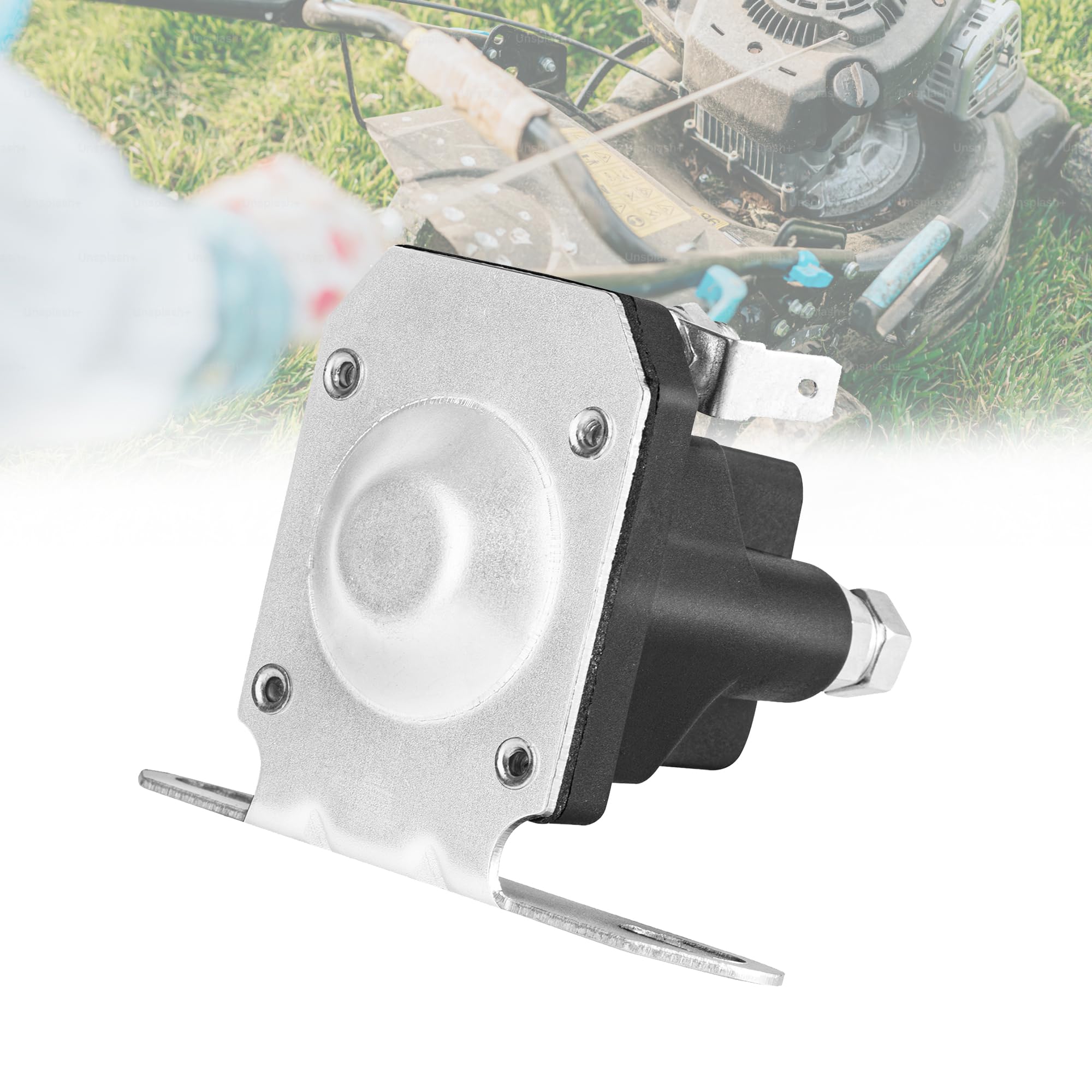 PSUPOSUQ 12V Starter Solenoid with Control Wire for Trombetta Hustler Zero Turn Mowers, Replaces Part 030817 832-1211-210